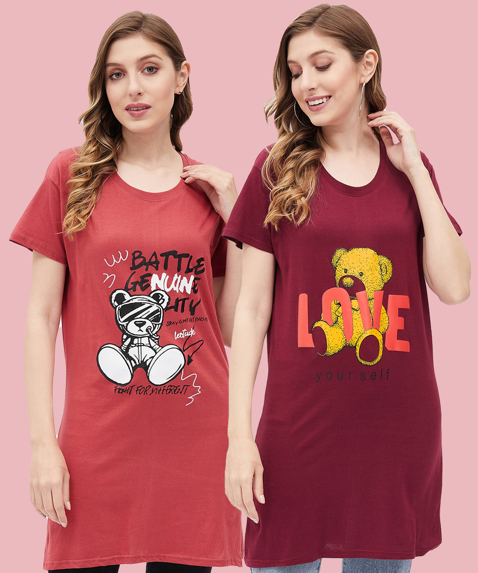 Christy World Women Cotton Printed Regular Fit Round Neck T-Shirt ( Multicolor )     			Christy World Women Cotton Printed Regular Fit Round Neck T-Shirt ( Multicolor )