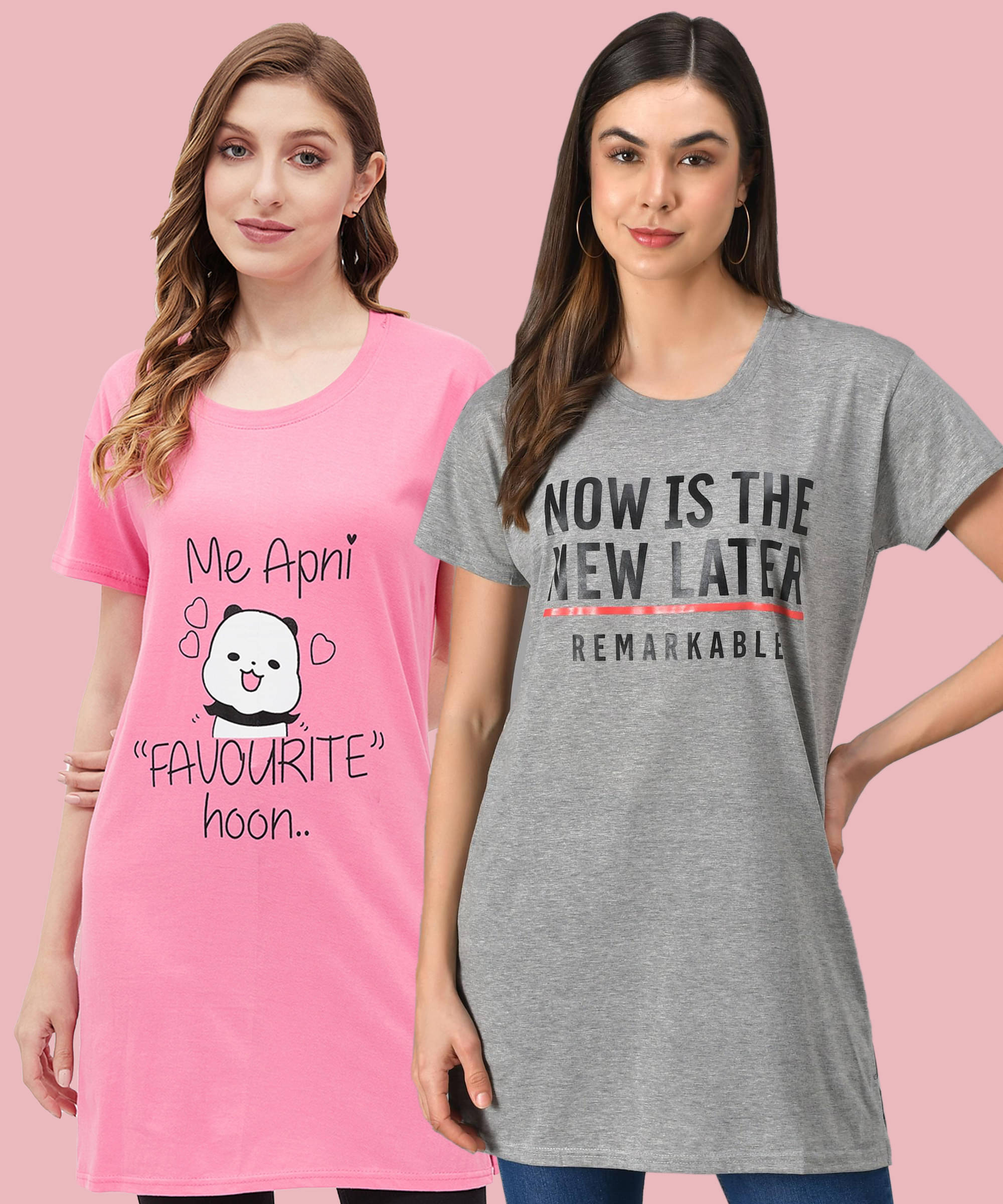 Christy World Women Cotton Printed Regular Fit Round Neck T-Shirt ( Multicolor )     			Christy World Women Cotton Printed Regular Fit Round Neck T-Shirt ( Multicolor )