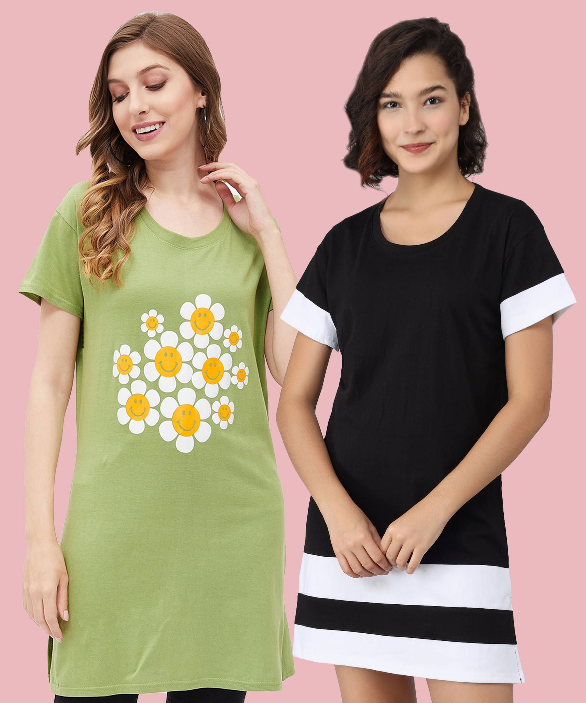     			Christy World Women Cotton Printed Regular Fit Round Neck T-Shirt ( Multicolor )