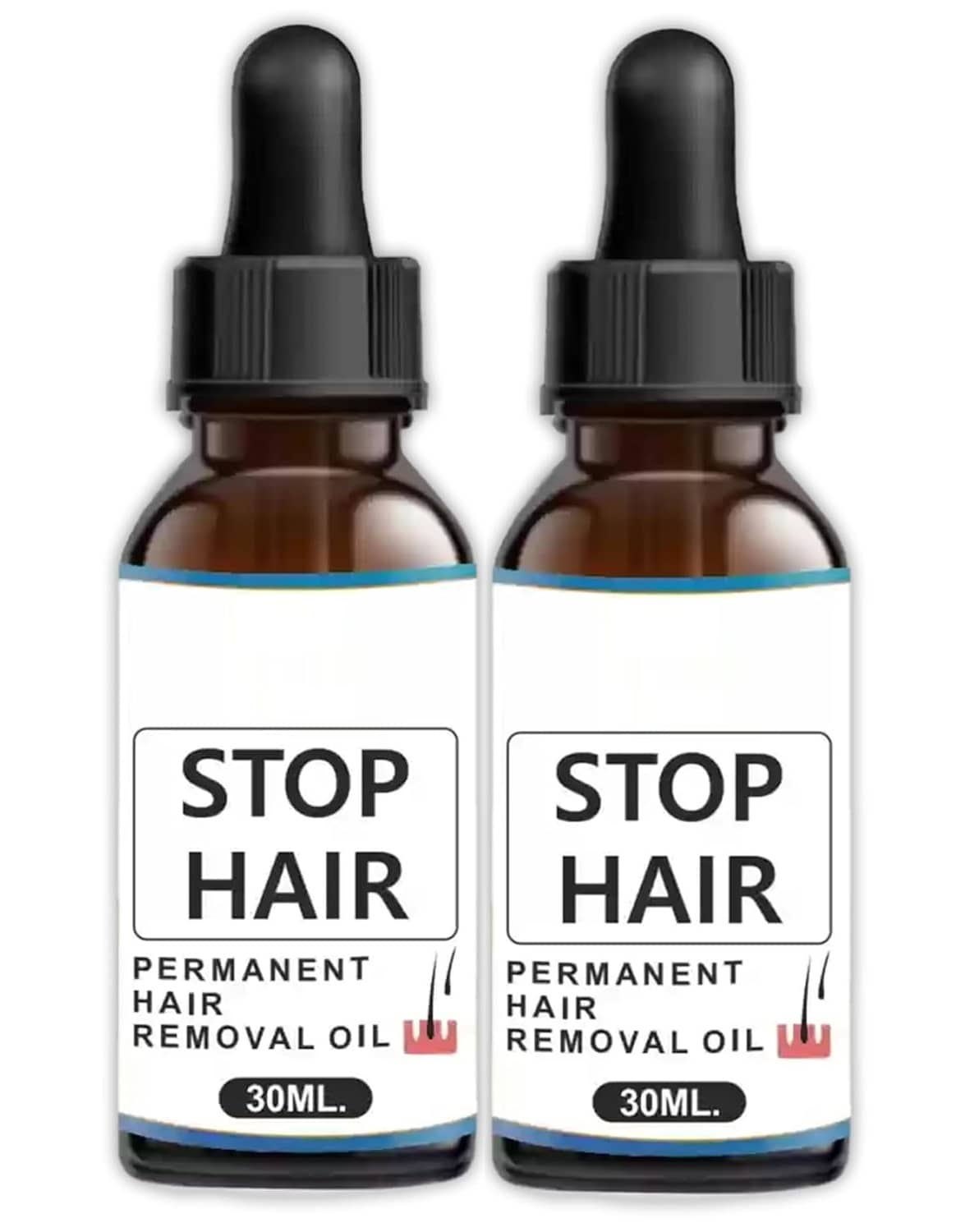 Colorstock Natural Hair Removal Oil for Men & Women 30 ( Pack of 2 )