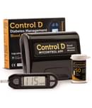 Control D ( Black )Kit with 50 Strips Glucometer