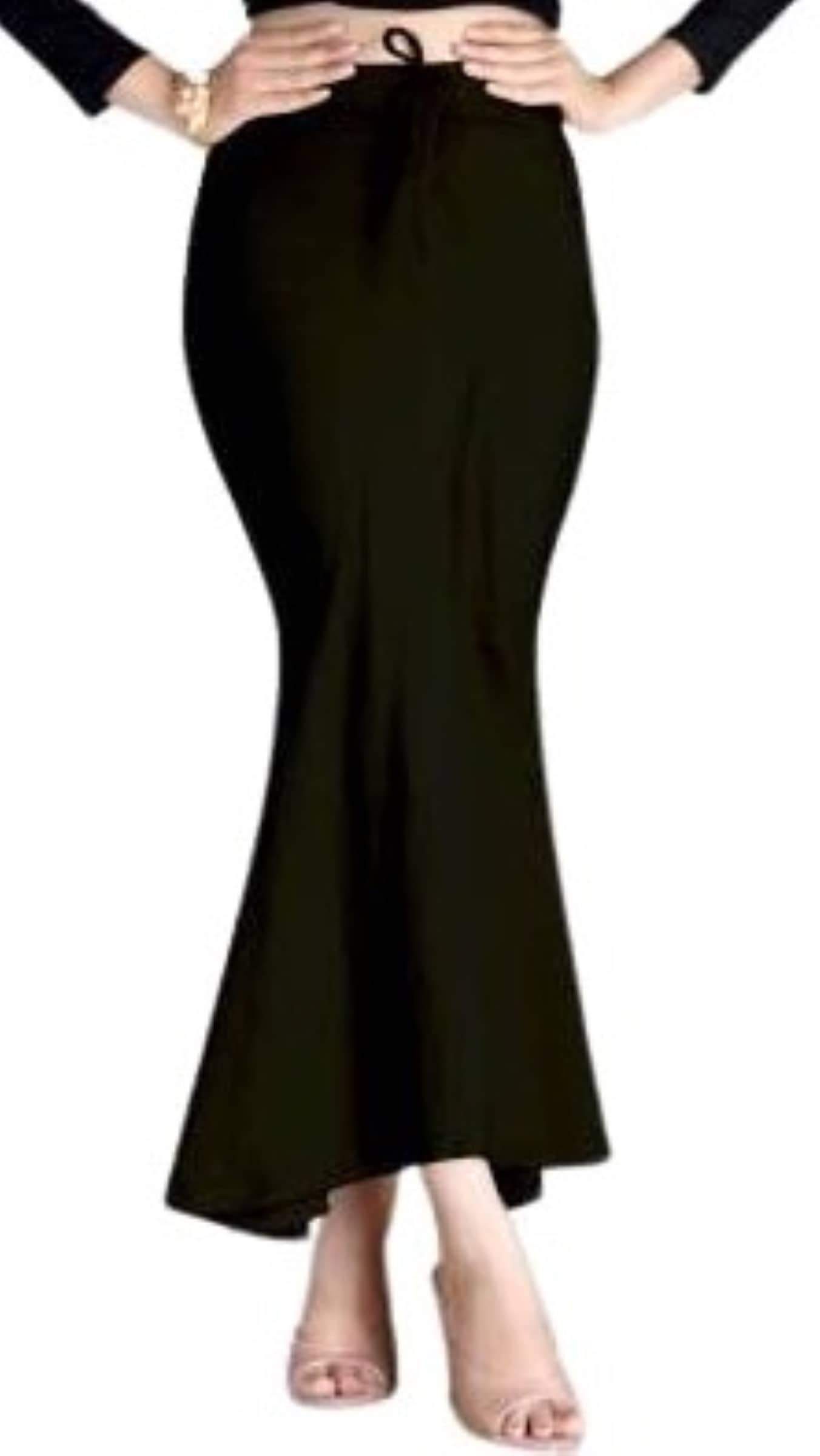 DELTIN HUB Black Lycra Petticoat - Single