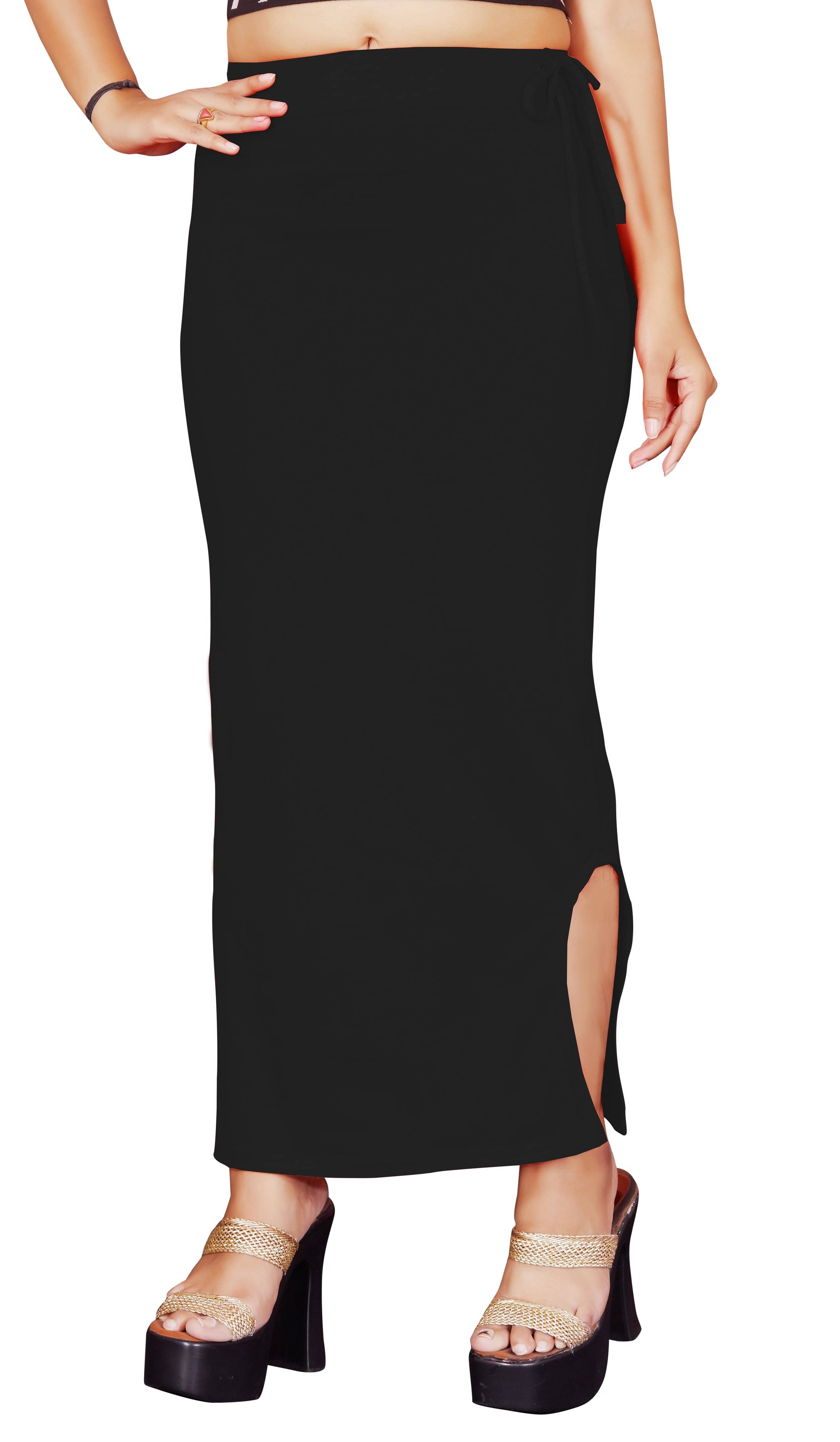    			DELTIN HUB Black Lycra Petticoat - Single