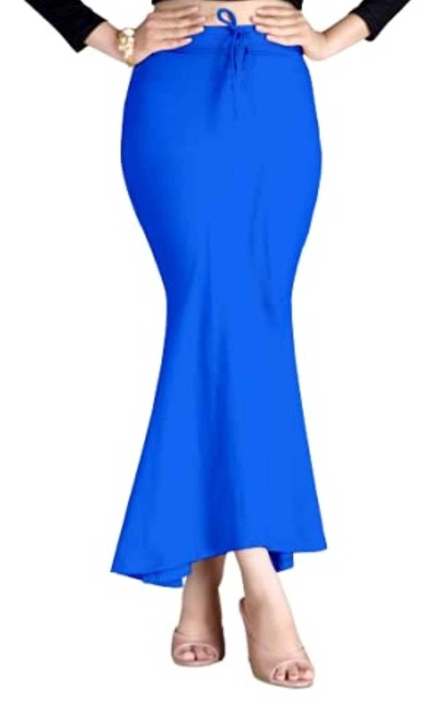 DELTIN HUB Blue Lycra Petticoat - Single DELTIN HUB Blue Lycra Petticoat - Single
