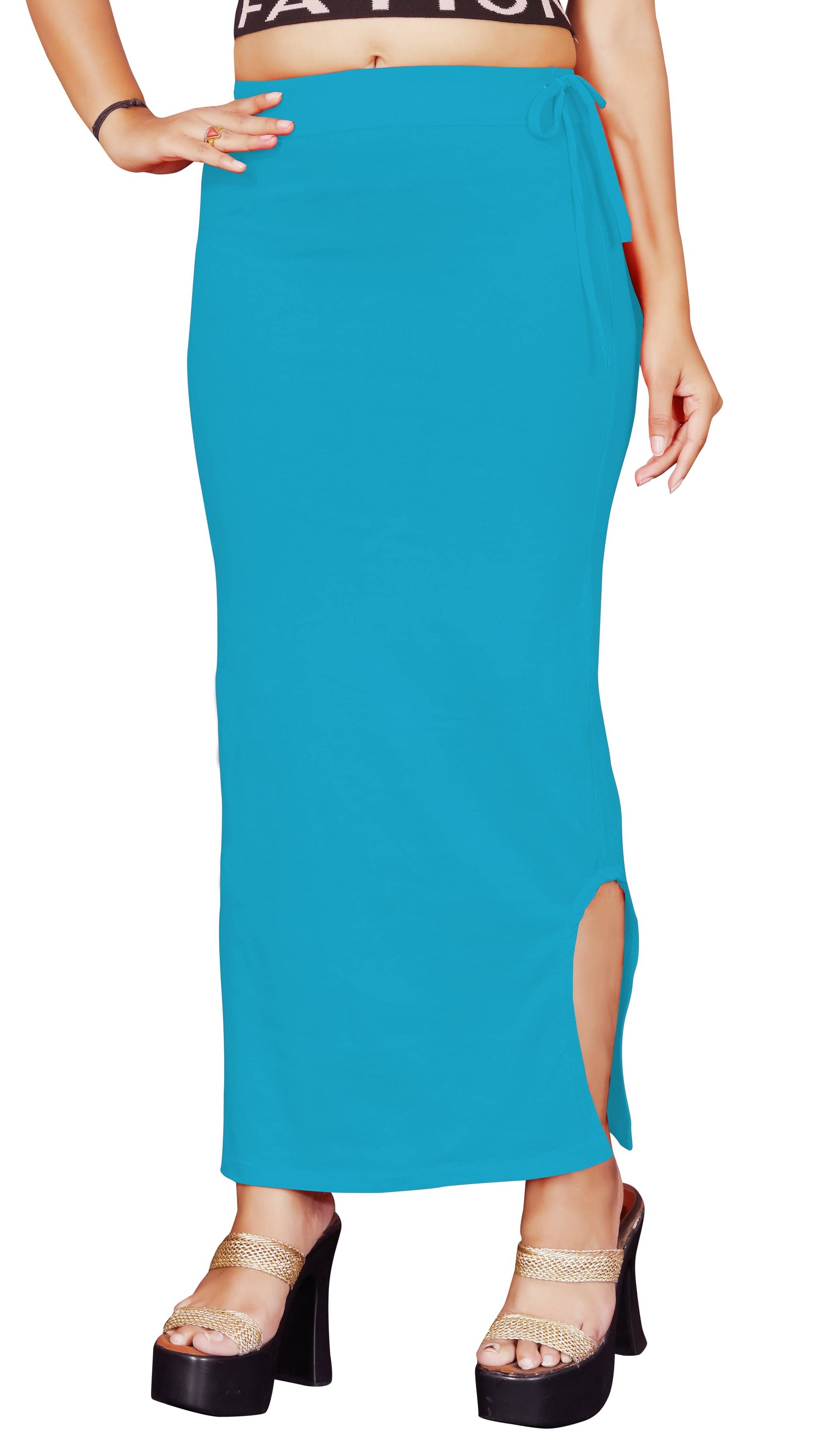     			DELTIN HUB Blue Lycra Petticoat - Single