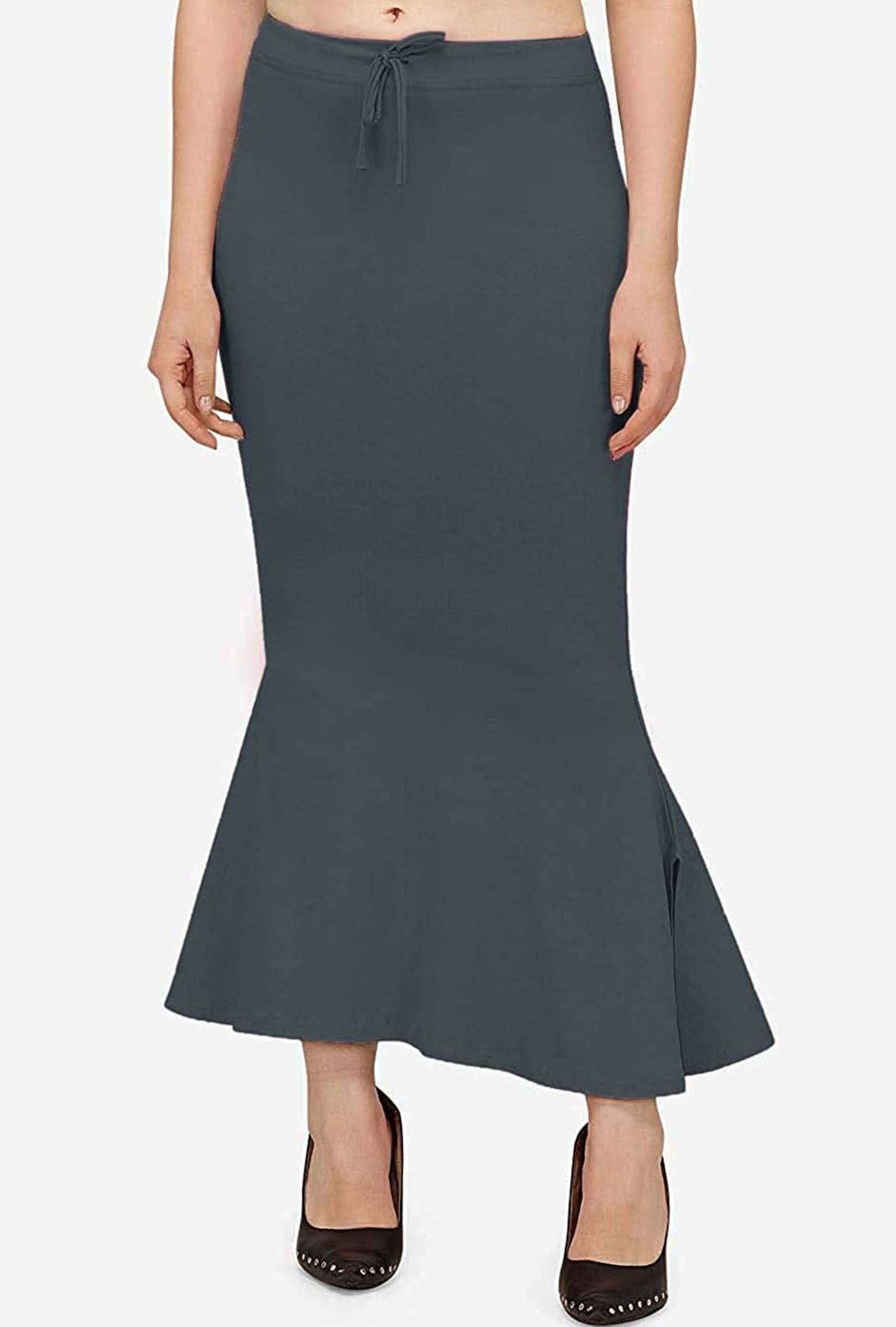 DELTIN HUB Grey Lycra Petticoat - Single DELTIN HUB Grey Lycra Petticoat - Single
