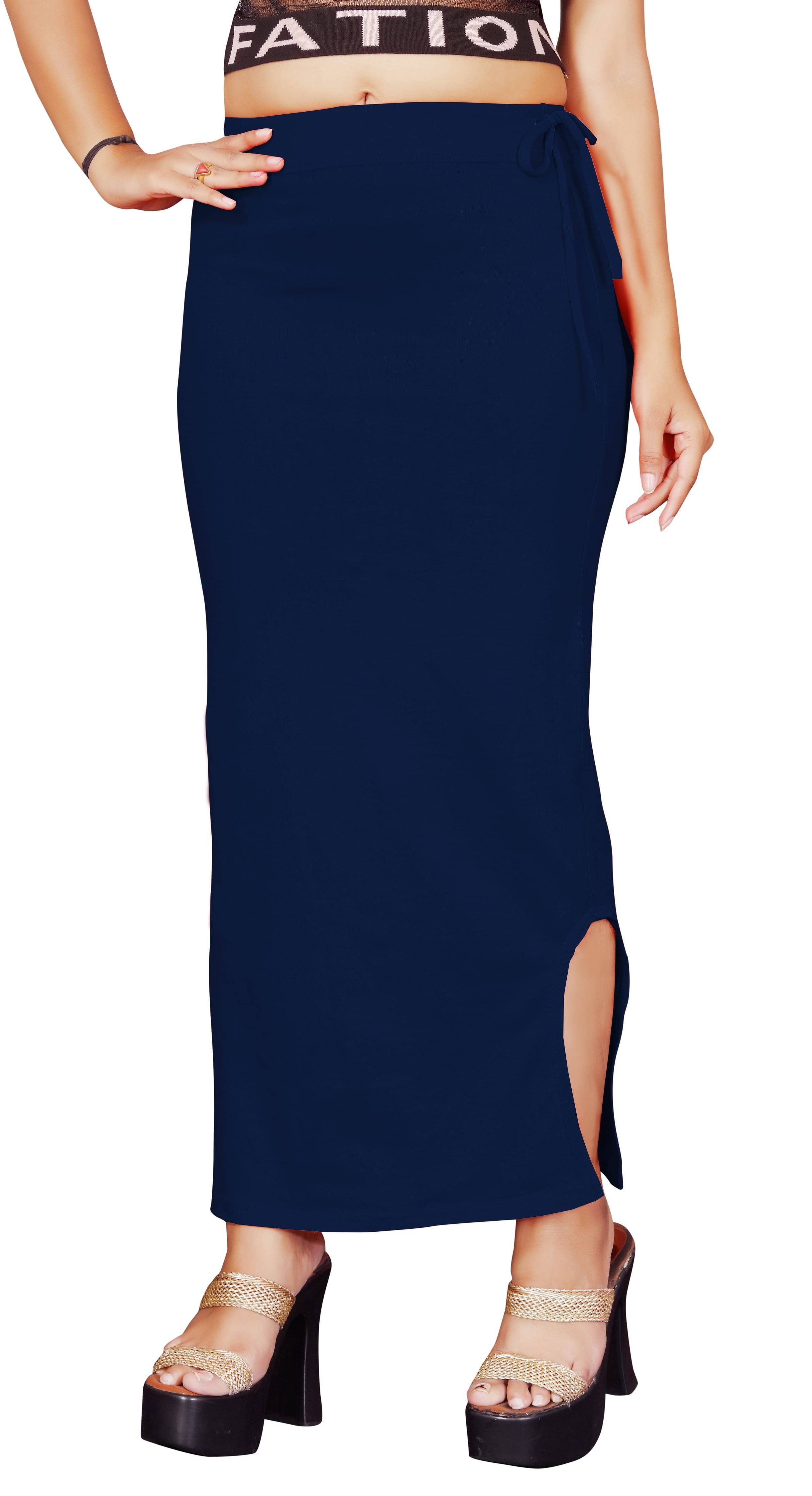     			DELTIN HUB Navy Lycra Petticoat - Single