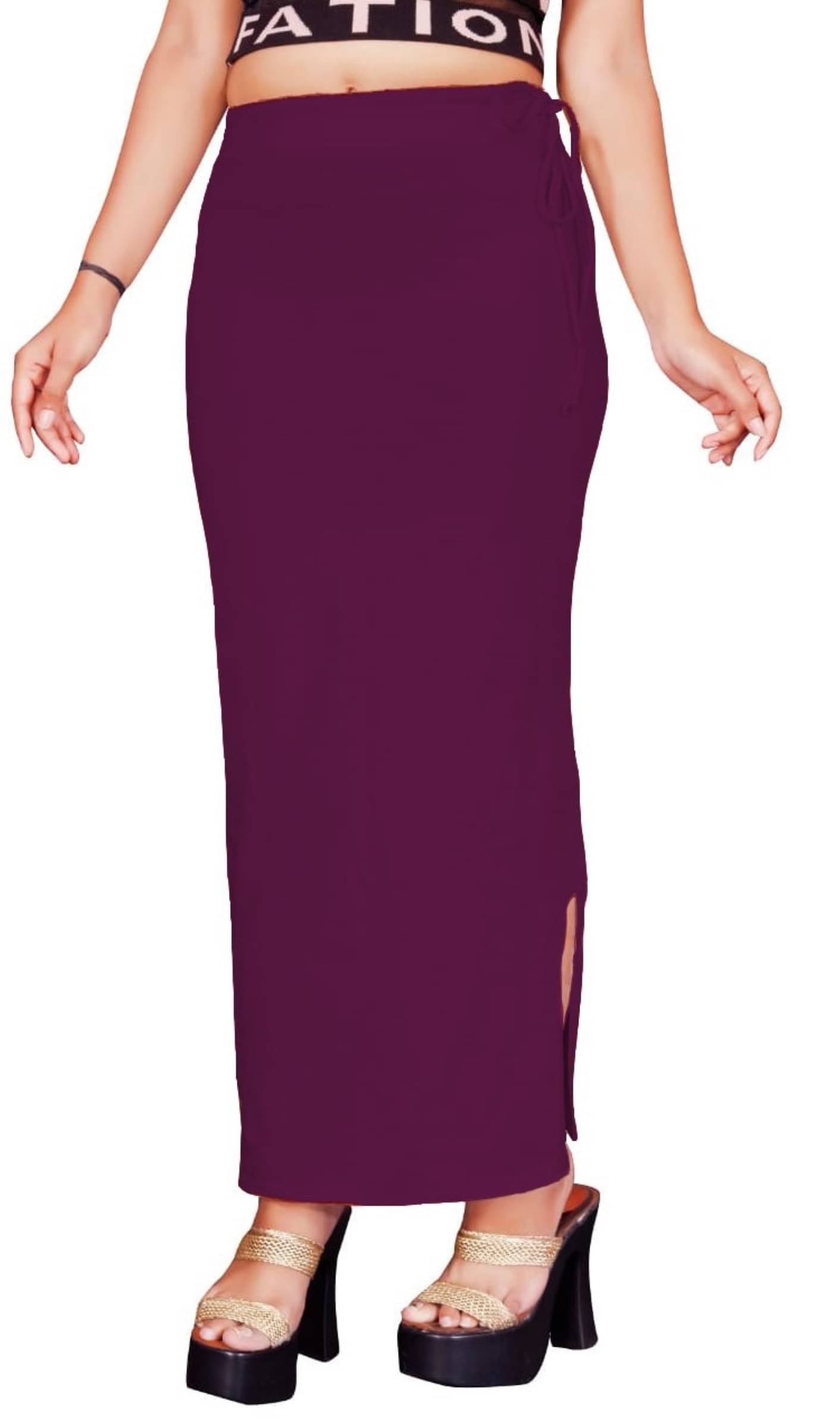 DELTIN HUB Purple Lycra Petticoat - Single DELTIN HUB Purple Lycra Petticoat - Single