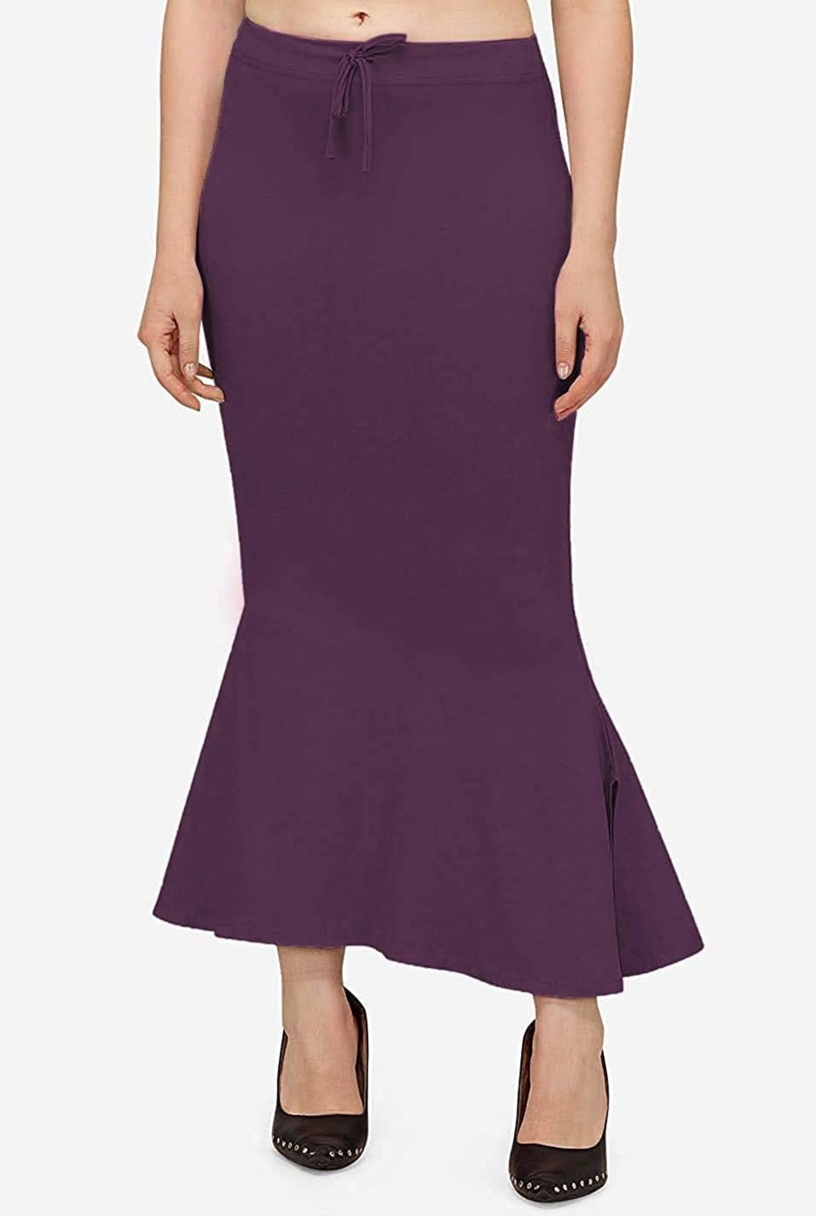 DELTIN HUB Purple Lycra Petticoat - Single
