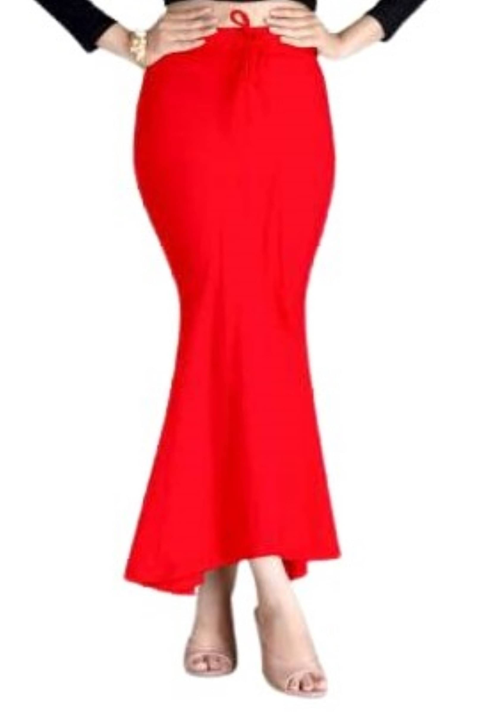 DELTIN HUB Red Lycra Petticoat - Single DELTIN HUB Red Lycra Petticoat - Single