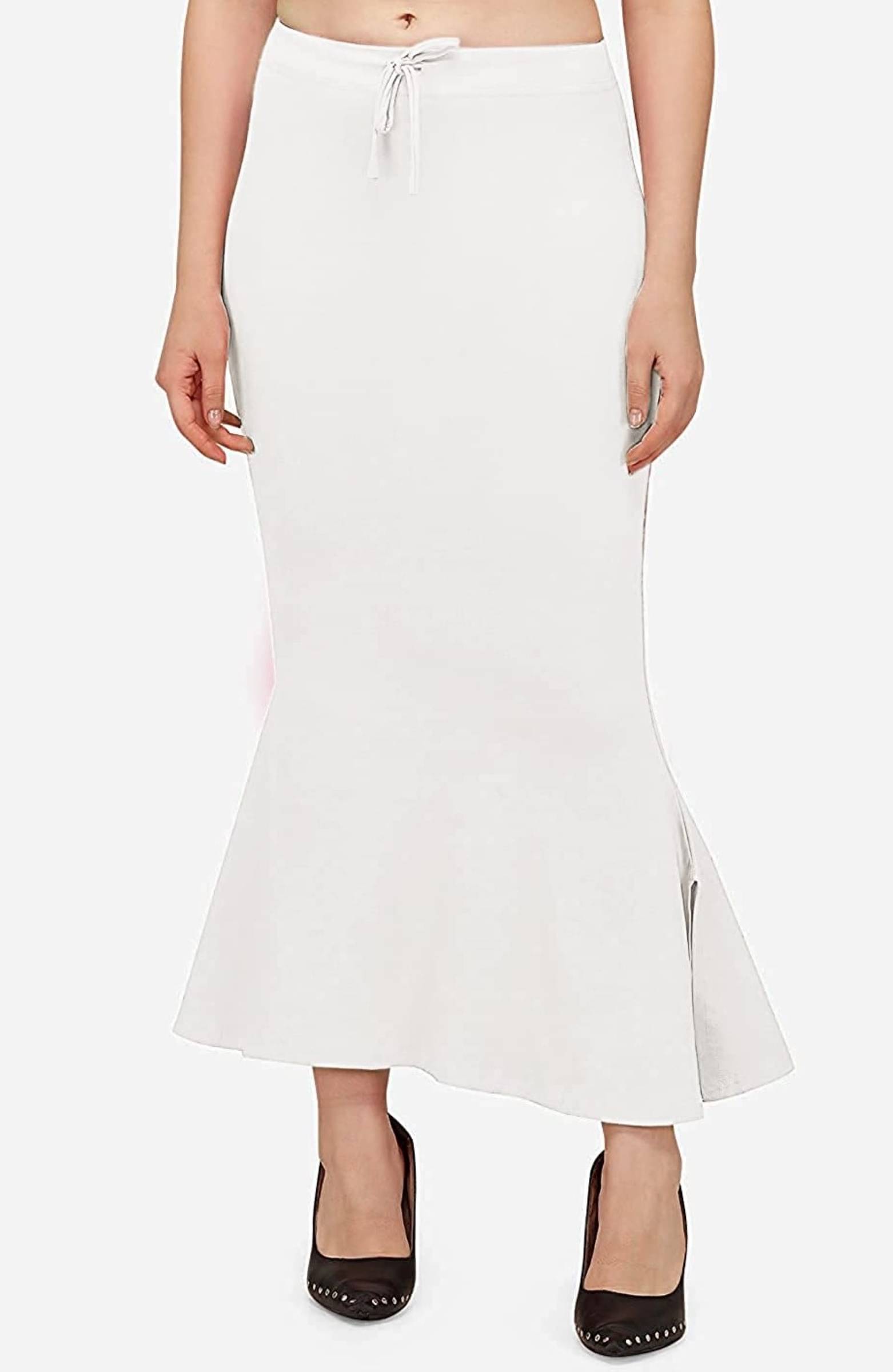 DELTIN HUB White Lycra Petticoat - Single DELTIN HUB White Lycra Petticoat - Single