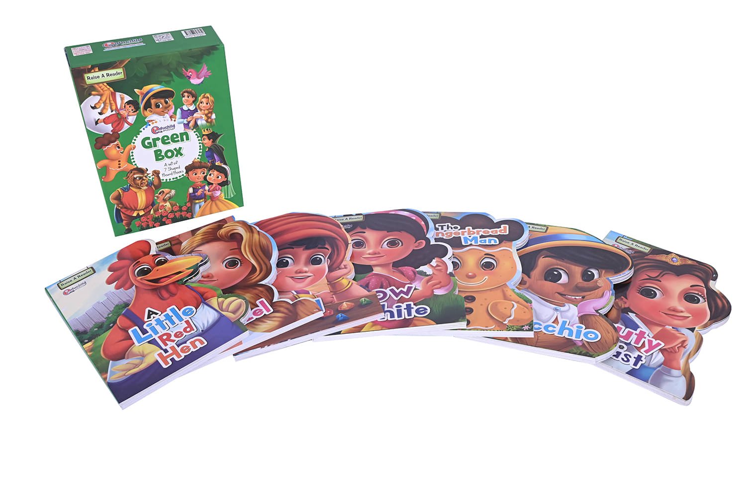     			Educhild Online Green Box A set Of 7 Shaped Board Books