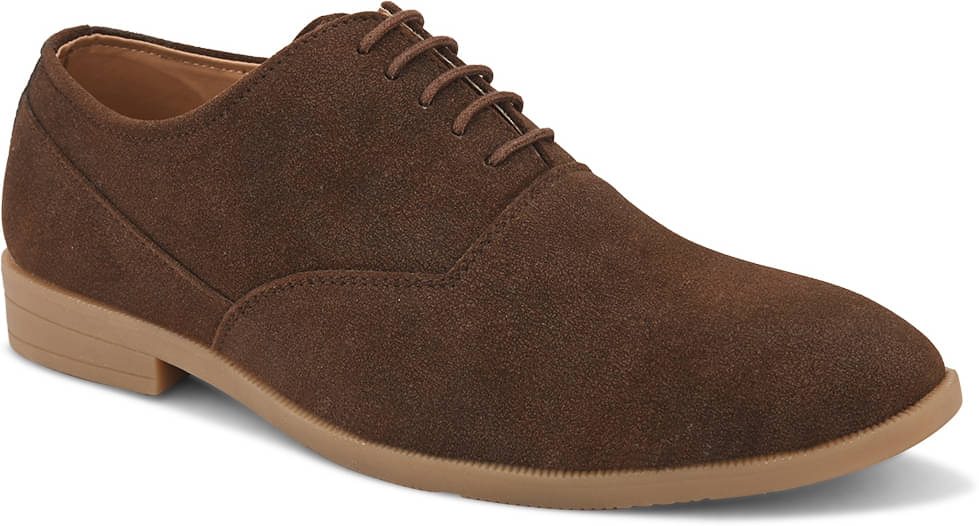 Fentacia Brown Men's Derby Formal Shoes     			Fentacia Brown Men's Derby Formal Shoes