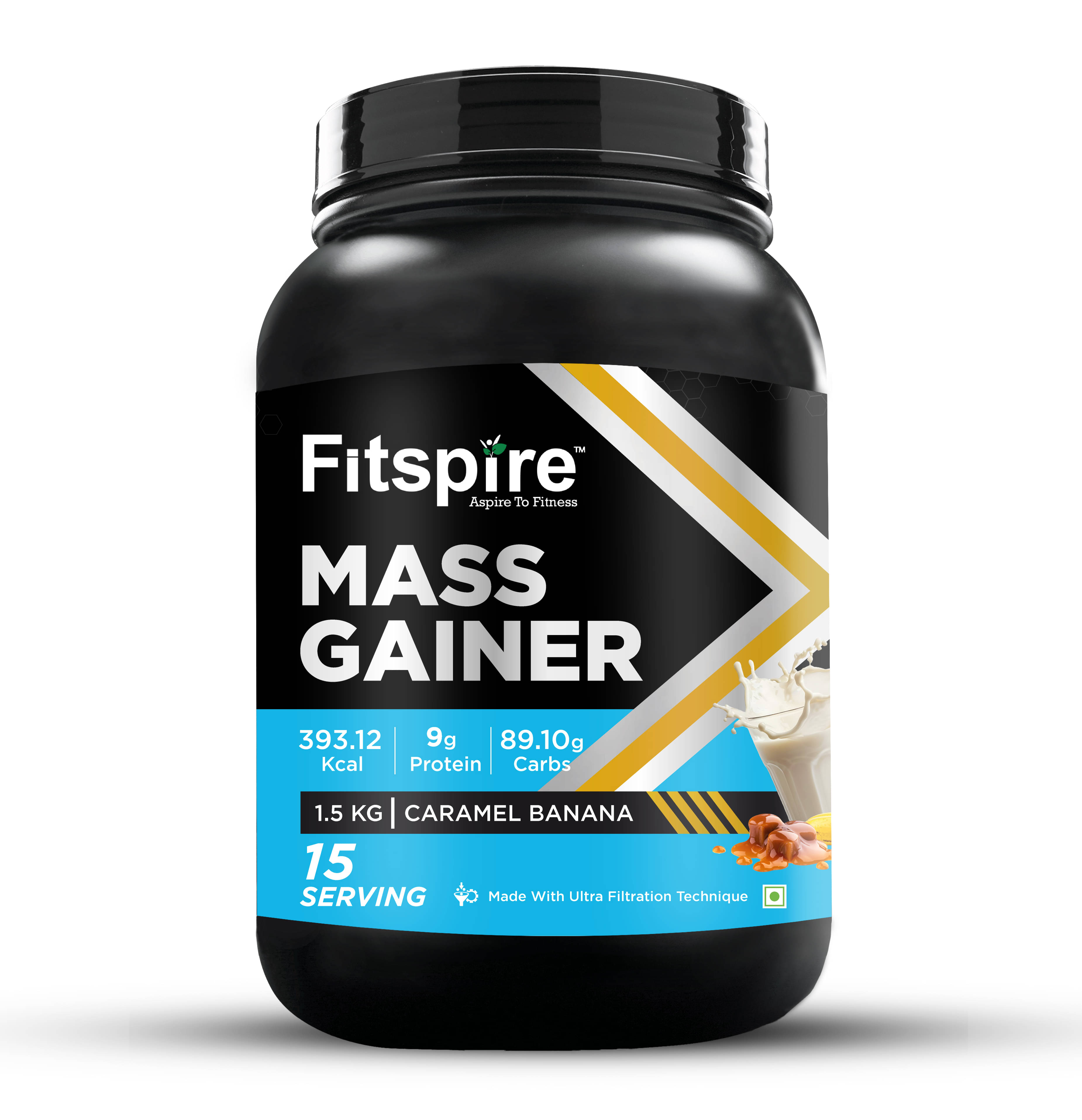Fitspire Fitspire Mass Gainer  Whey Protein Powder ( 1500 gm , Banana - Flavour )     			Fitspire Fitspire Mass Gainer  Whey Protein Powder ( 1500 gm , Banana - Flavour )