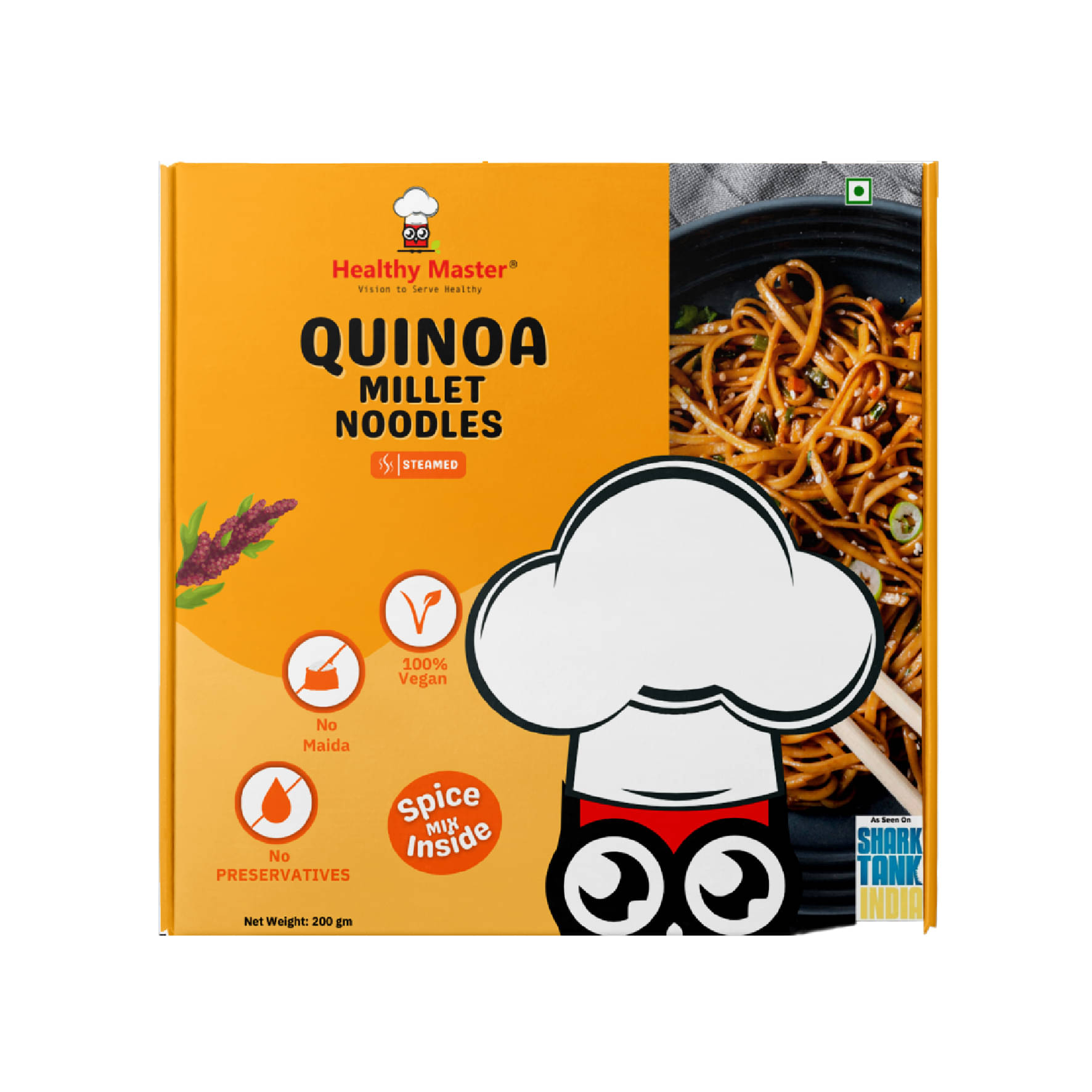     			Healthy Master Quinoa Millet Instant Noodles 200 gm Pack of 2