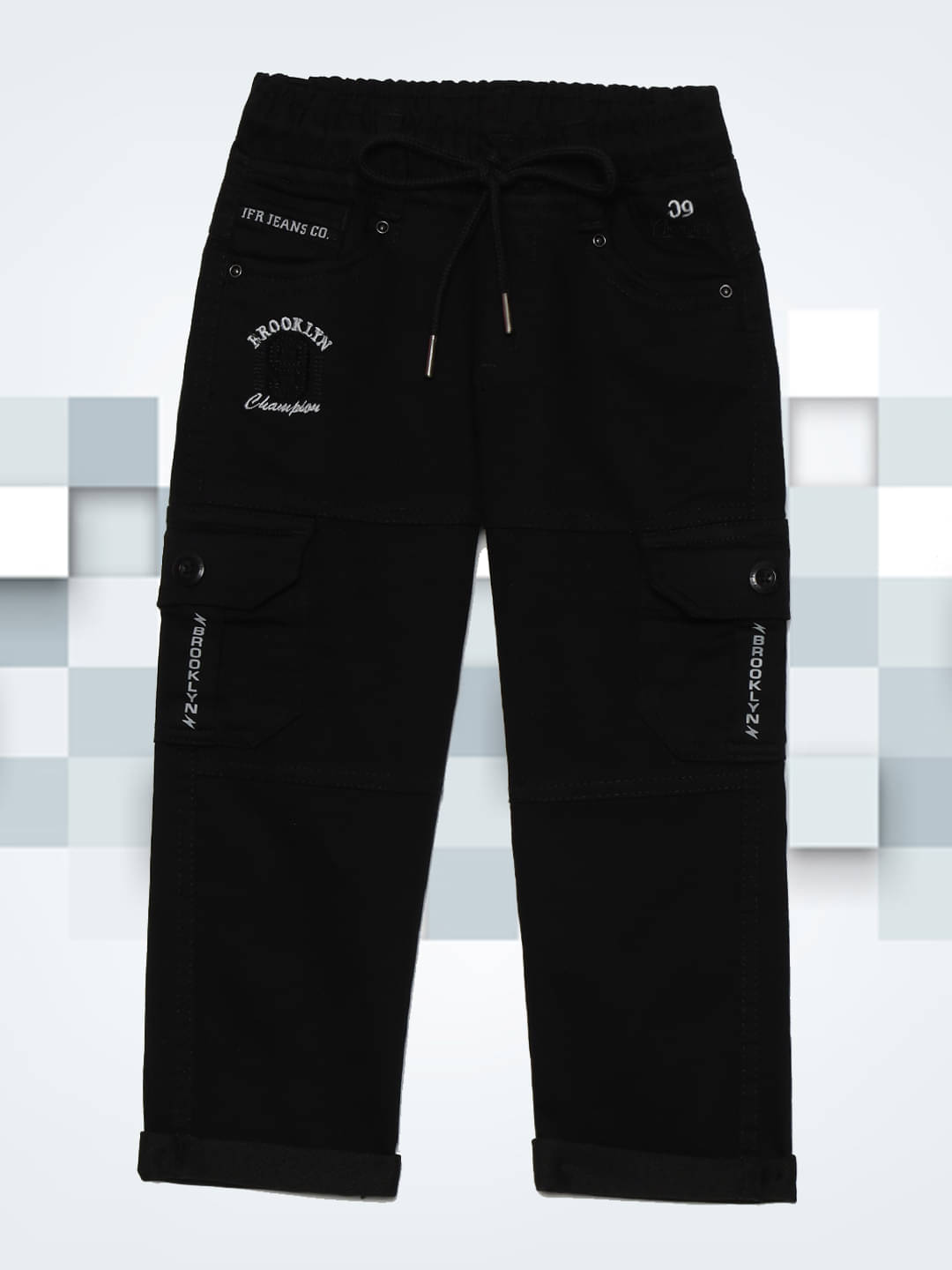     			JFR Pack of 1 Boys Cotton Blend Jeans ( Black )