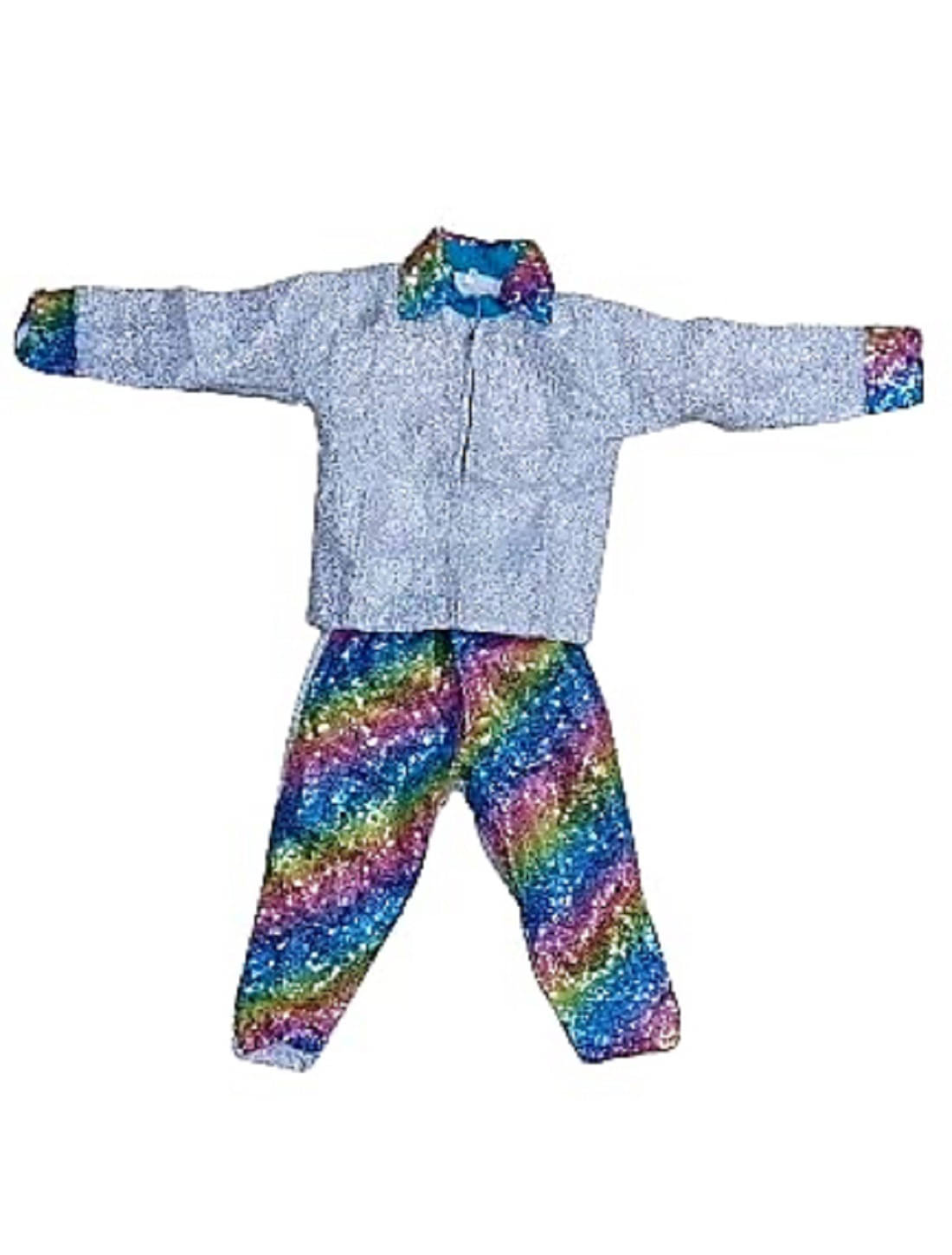     			Kkalakriti Western Dance Rainbow Design Dress Costume For Kids|Events,Theme Parties and Annual Day Performance|Stage Show