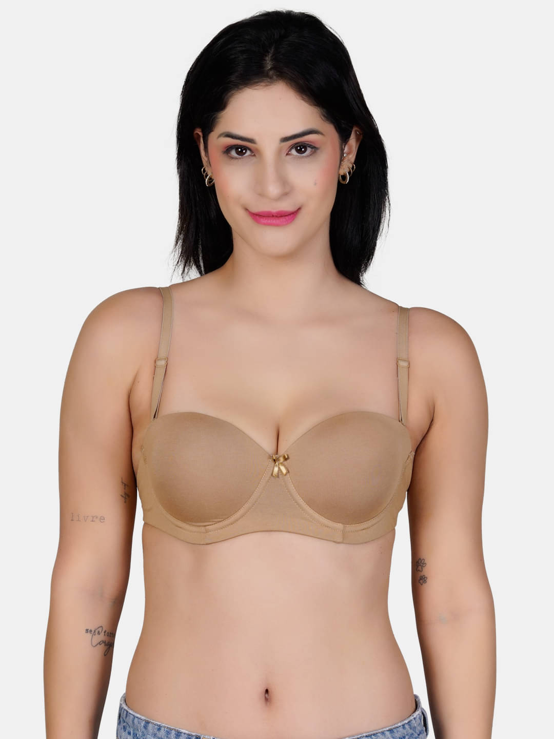 LACYLUXE Pack of 1 Cotton Lightly Padded T-Shirt Bra For Women ( Beige ) LACYLUXE Pack of 1 Cotton Lightly Padded T-Shirt Bra For Women ( Beige )