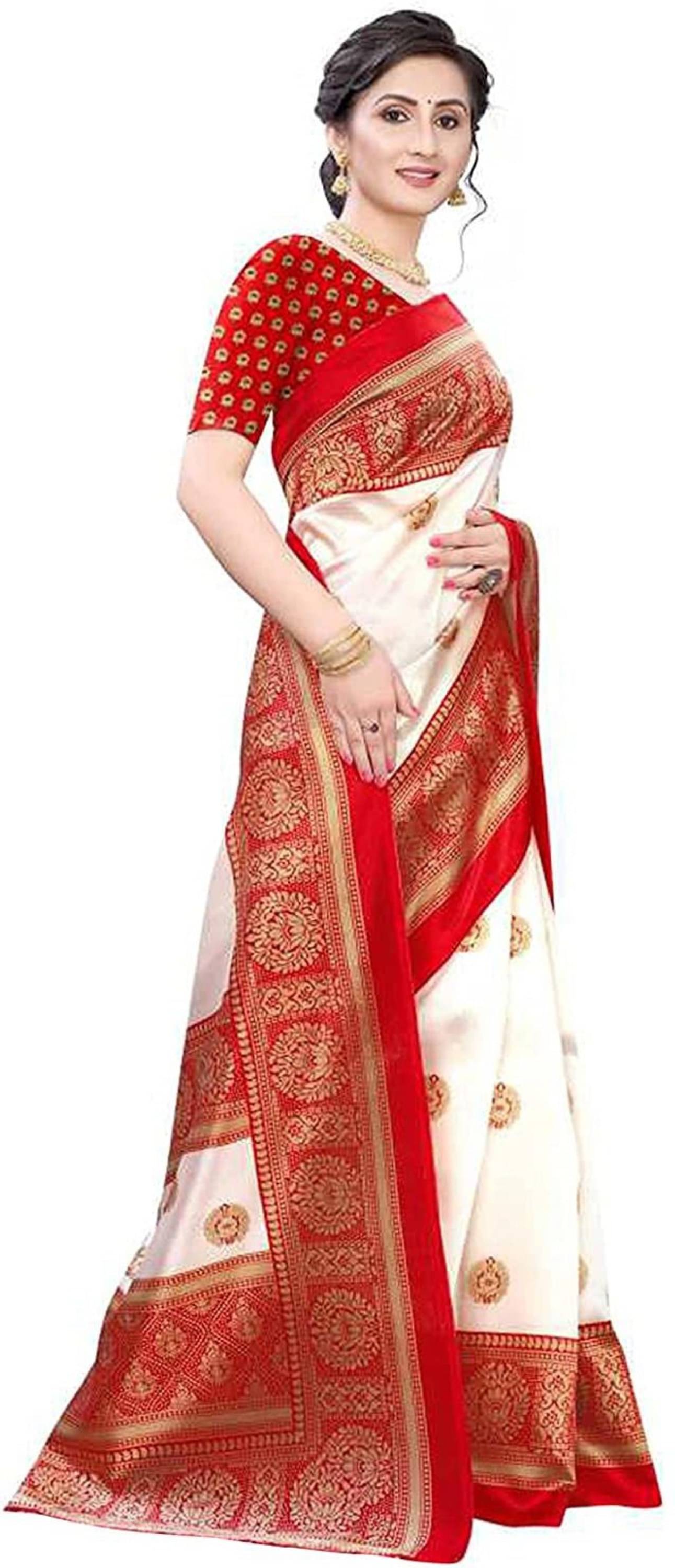     			Nandini Creation Art Silk Solid Saree With Unstitched Blouse Piece ( Multicolor )