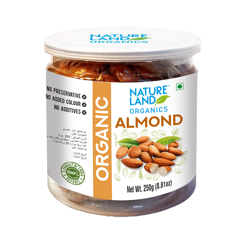 Natureland Organic Almond (Badam) 250 gm Natureland Organic Almond (Badam) 250 gm