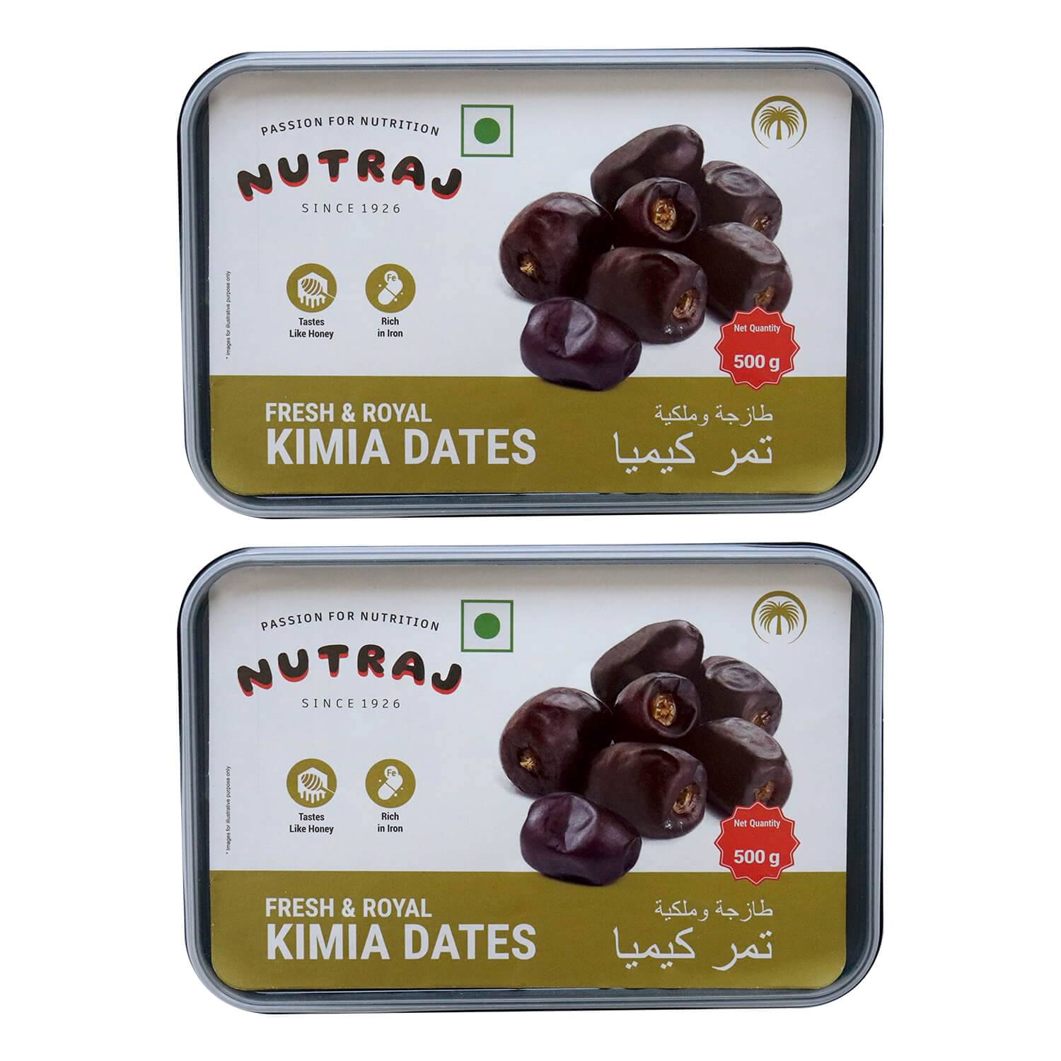 Nutraj Kimia Dates 1 Kg (500g x 2), Dry Fruit Khajur) Nutraj Kimia Dates 1 Kg (500g x 2), Dry Fruit Khajur)