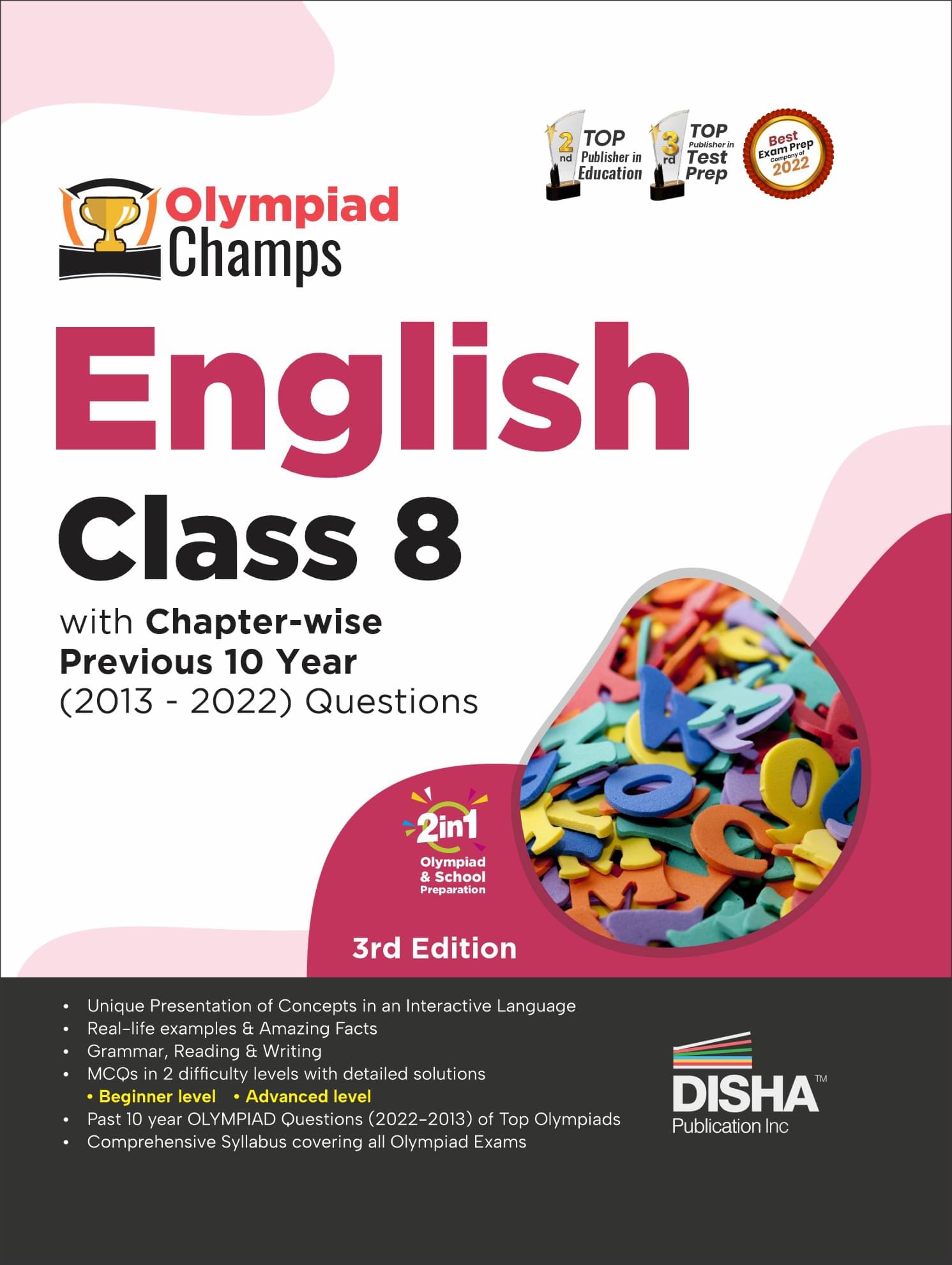     			Olympiad Champs English Class 8 with Chapter-wise Previous 10 Year (2013 - 2022) Questions 5th Edition | Complete Prep Guide with Theory, PYQs, Past & Practice Exercise |