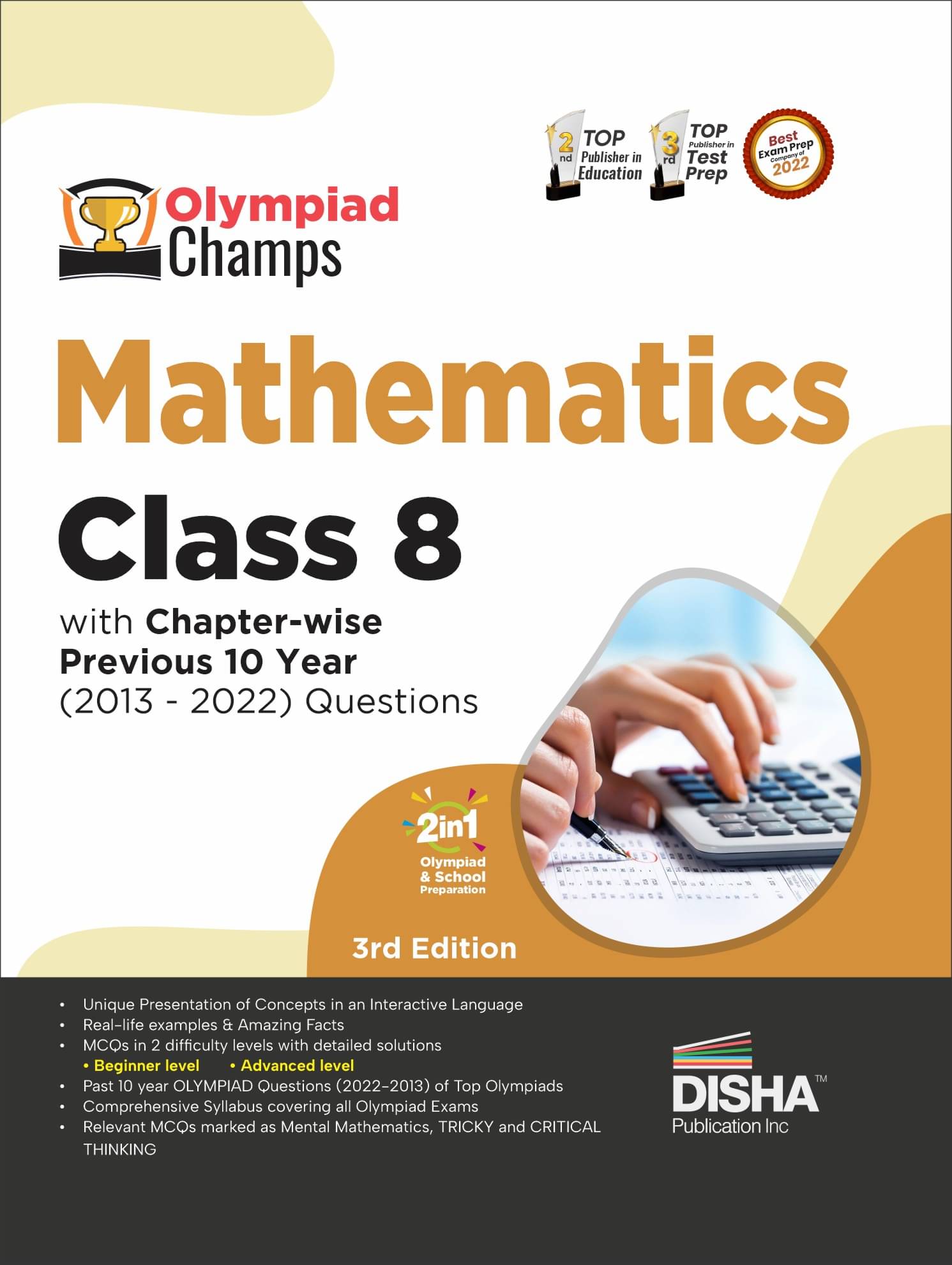 Olympiad Champs Mathematics Class 8 with Chapter-wise Previous 10 Year (2013 - 2022) Questions 5th Edition | Complete Prep Guide with Theory, PYQs, Past & Practice Exercise | Olympiad Champs Mathematics Class 8 with Chapter-wise Previous 10 Year (2013 - 2022) Questions 5th Edition | Complete Prep Guide with Theory, PYQs, Past & Practice Exercise |