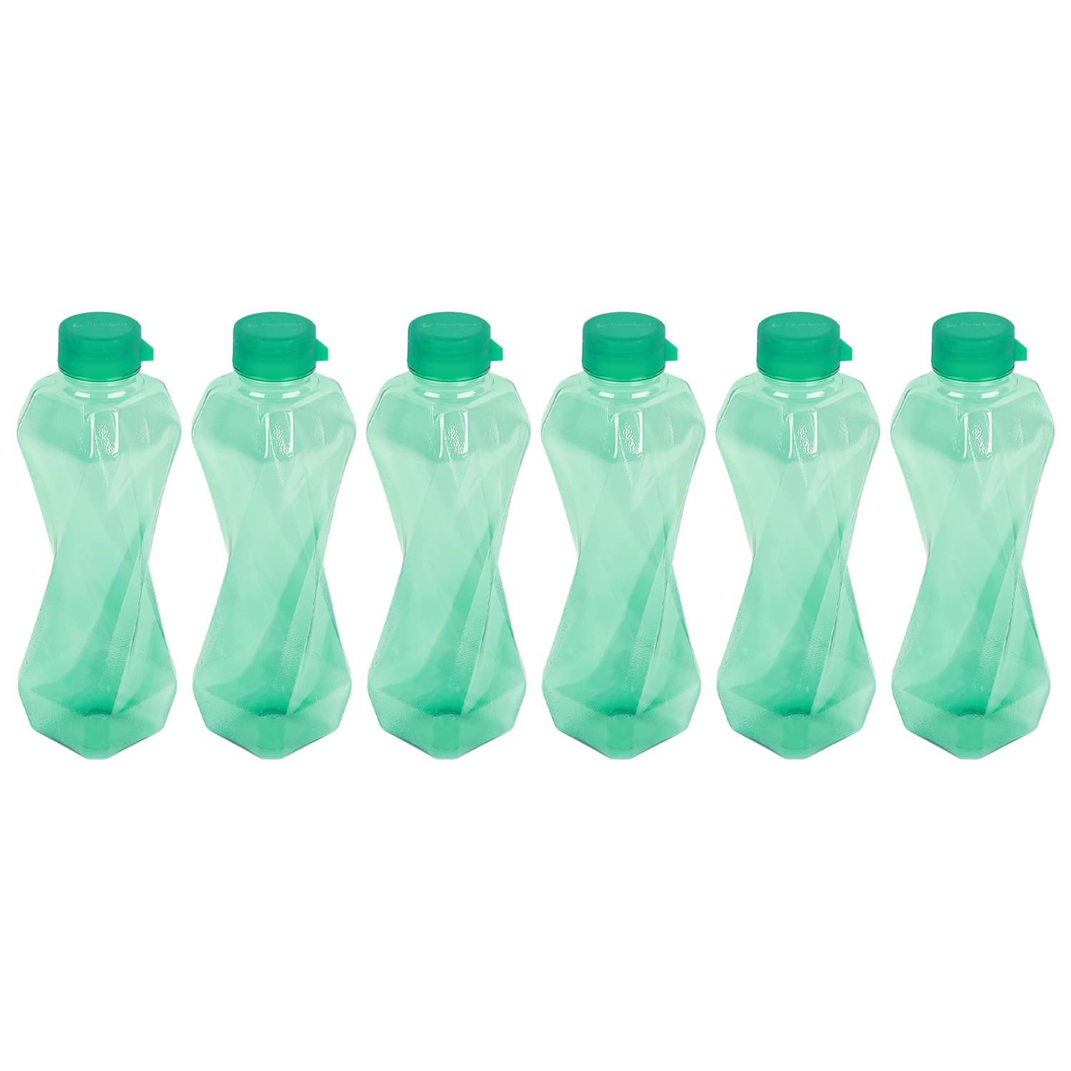     			PearlPet Twist-1000ml Green PET Fridge Water Bottle 1000 mL ( 6 )