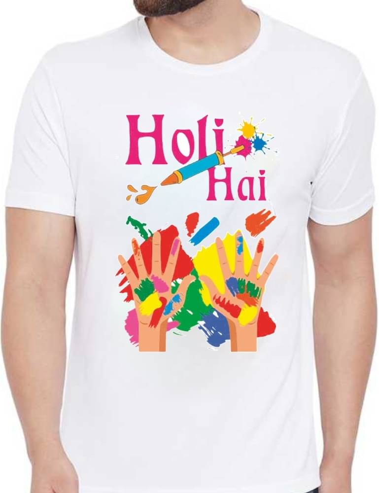     			PrintMall Polyester Regular Fit Printed Half Sleeves Men's Round T-Shirt - White ( Pack of 1 )