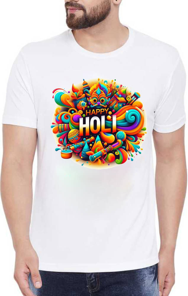 PrintMall Polyester Regular Fit Printed Half Sleeves Men's Round T-Shirt - White ( Pack of 1 ) PrintMall Polyester Regular Fit Printed Half Sleeves Men's Round T-Shirt - White ( Pack of 1 )