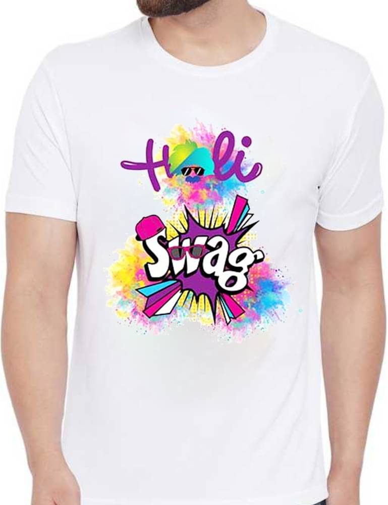     			PrintMall Polyester Regular Fit Printed Half Sleeves Men's Round T-Shirt - White ( Pack of 1 )