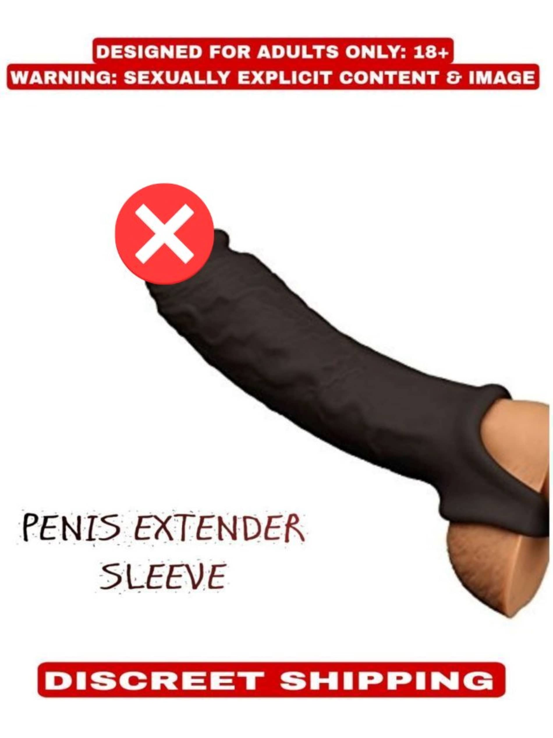 SEX TANTRA PRESENT Dragon 9 Inch Pure Silicone Reusable Jumbo Penis Extension Sleeve