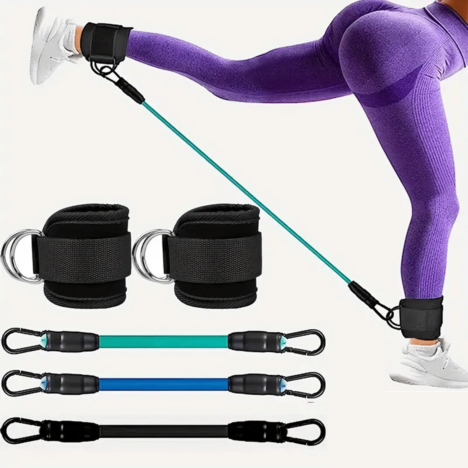 Shopeleven Leg Training Elastic Rope Gym Equipment Exercise Yoga Workout - Sports and Fitness Equipment | Buy online on ZillyBuy