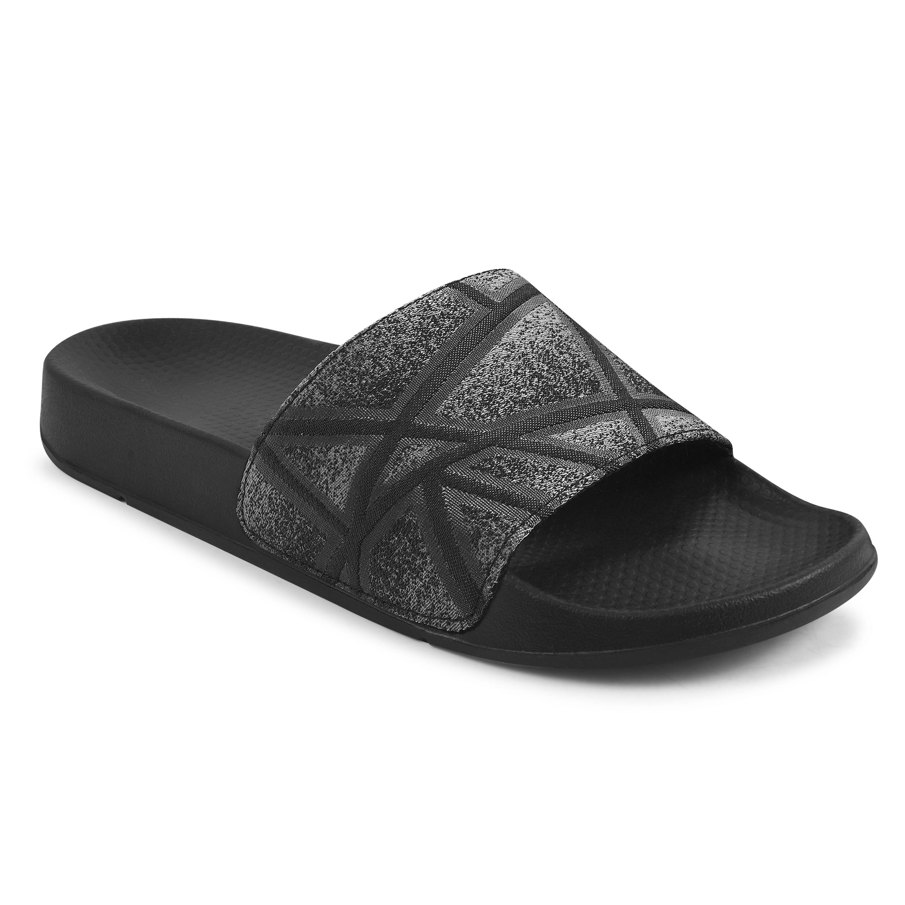     			Trulite Black Men's Slide Flip Flop