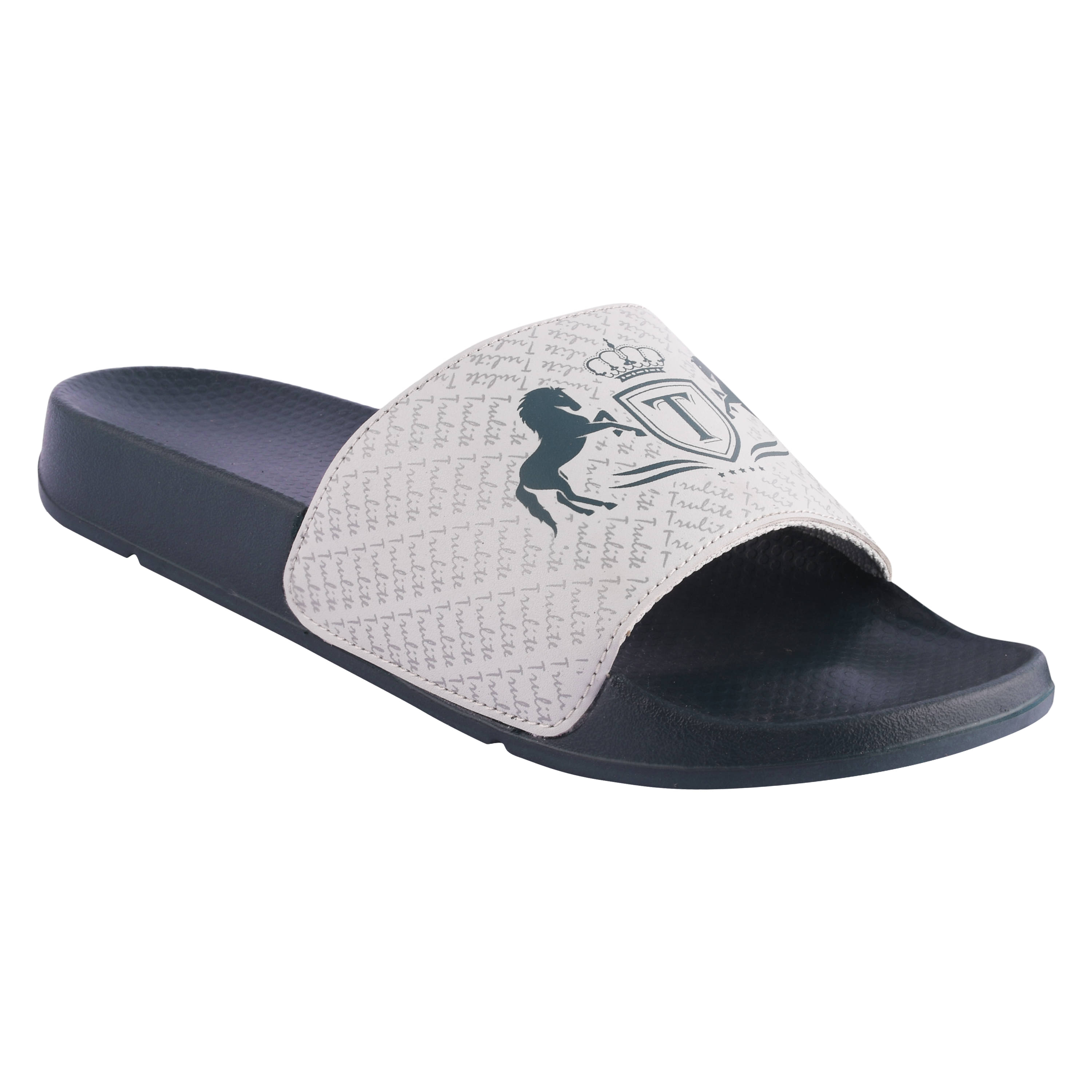     			Trulite Grey Men's Slide Flip Flop