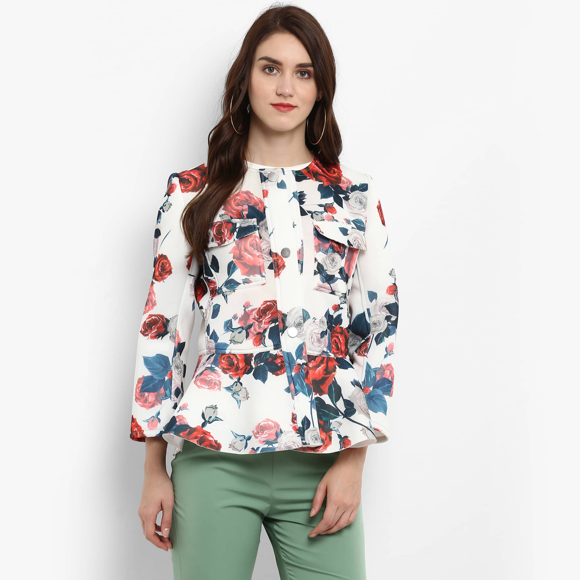 Zima Leto - Polyester White Blazers     			Zima Leto - Polyester White Blazers