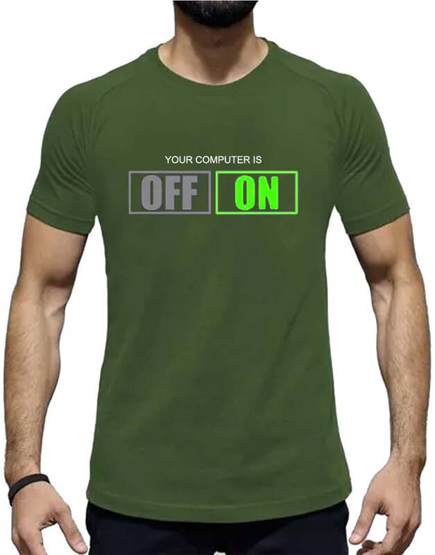 code yellow Polyester Regular Fit Printed Half Sleeves Men's Round T-Shirt - Dark Green ( Pack of 1 ) code yellow Polyester Regular Fit Printed Half Sleeves Men's Round T-Shirt - Dark Green ( Pack of 1 )