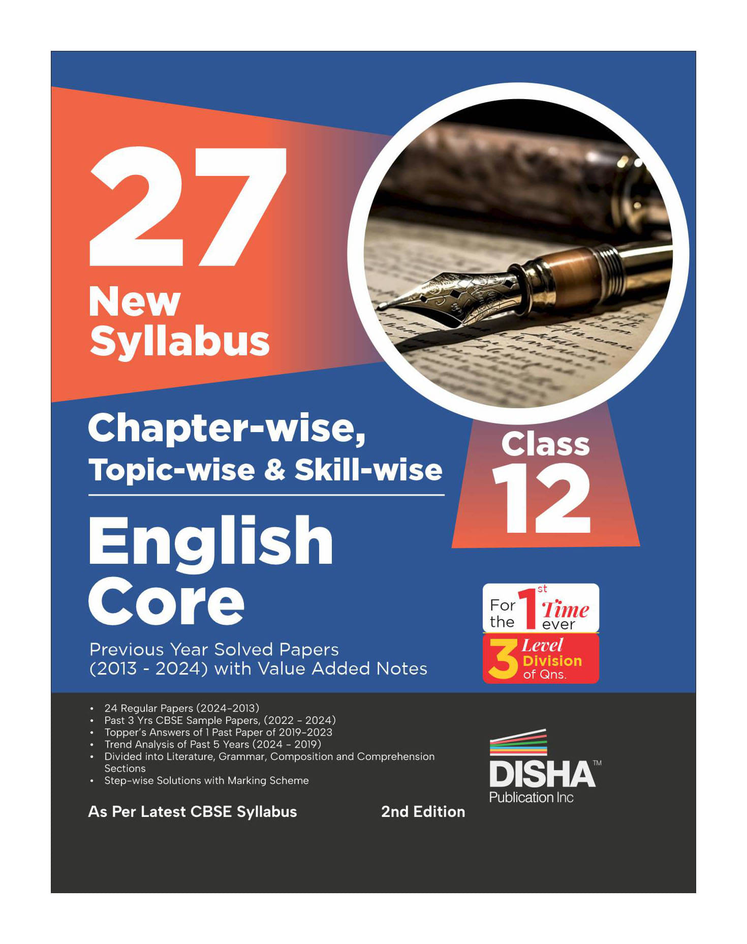 27 New Syllabus Chapter-wise, Topic-wise & Skill-wise CBSE Class 12 English Core Previous Year Solved Papers (2013 - 2024) with Value Added Notes 2nd 27 New Syllabus Chapter-wise, Topic-wise & Skill-wise CBSE Class 12 English Core Previous Year Solved Papers (2013 - 2024) with Value Added Notes 2nd