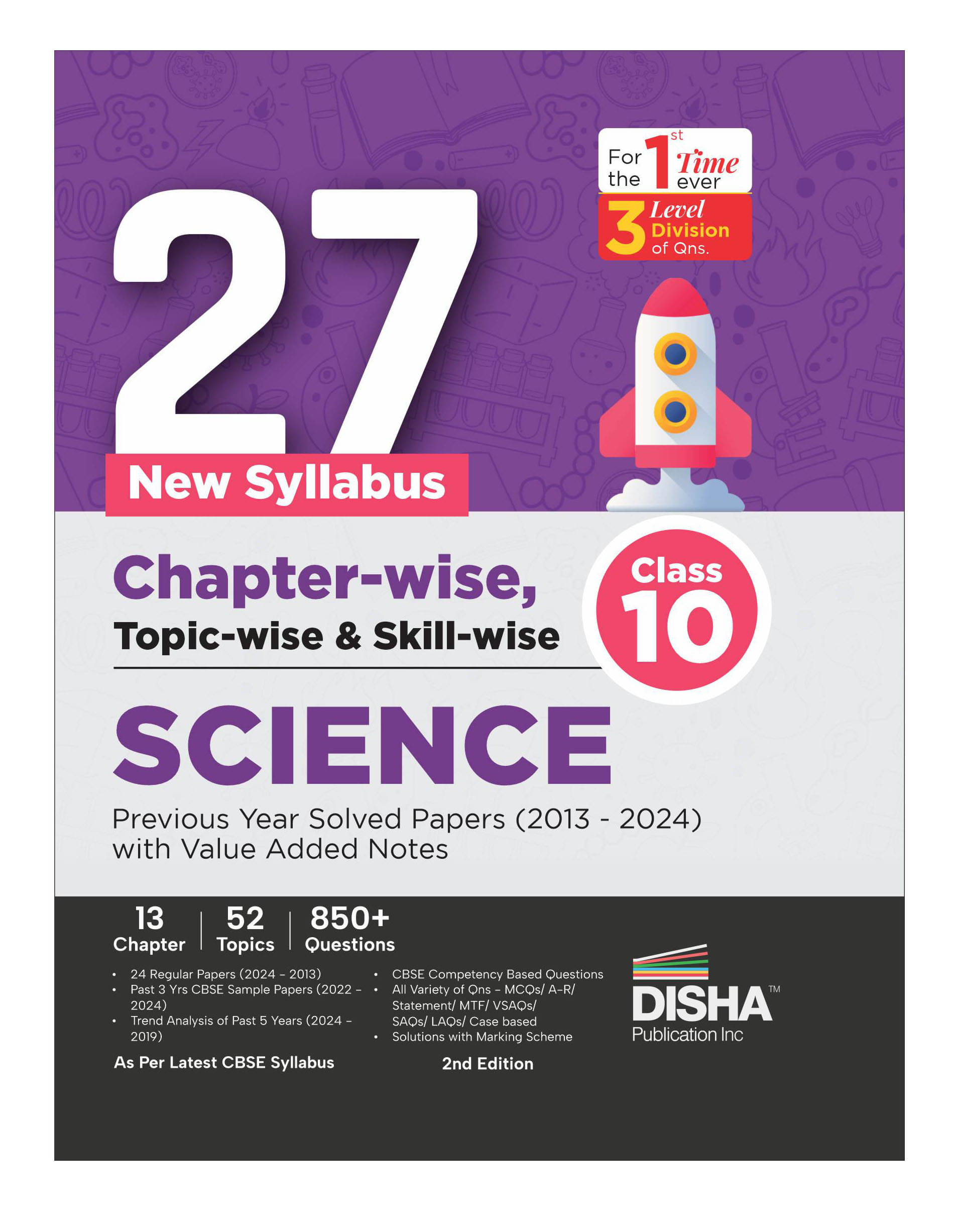 27 New Syllabus Chapter-wise, Topic-wise & Skill-wise CBSE Class 10 Science Previous Year Solved Papers (2013 - 2024) with Value Added Notes 2nd Editi 27 New Syllabus Chapter-wise, Topic-wise & Skill-wise CBSE Class 10 Science Previous Year Solved Papers (2013 - 2024) with Value Added Notes 2nd Editi