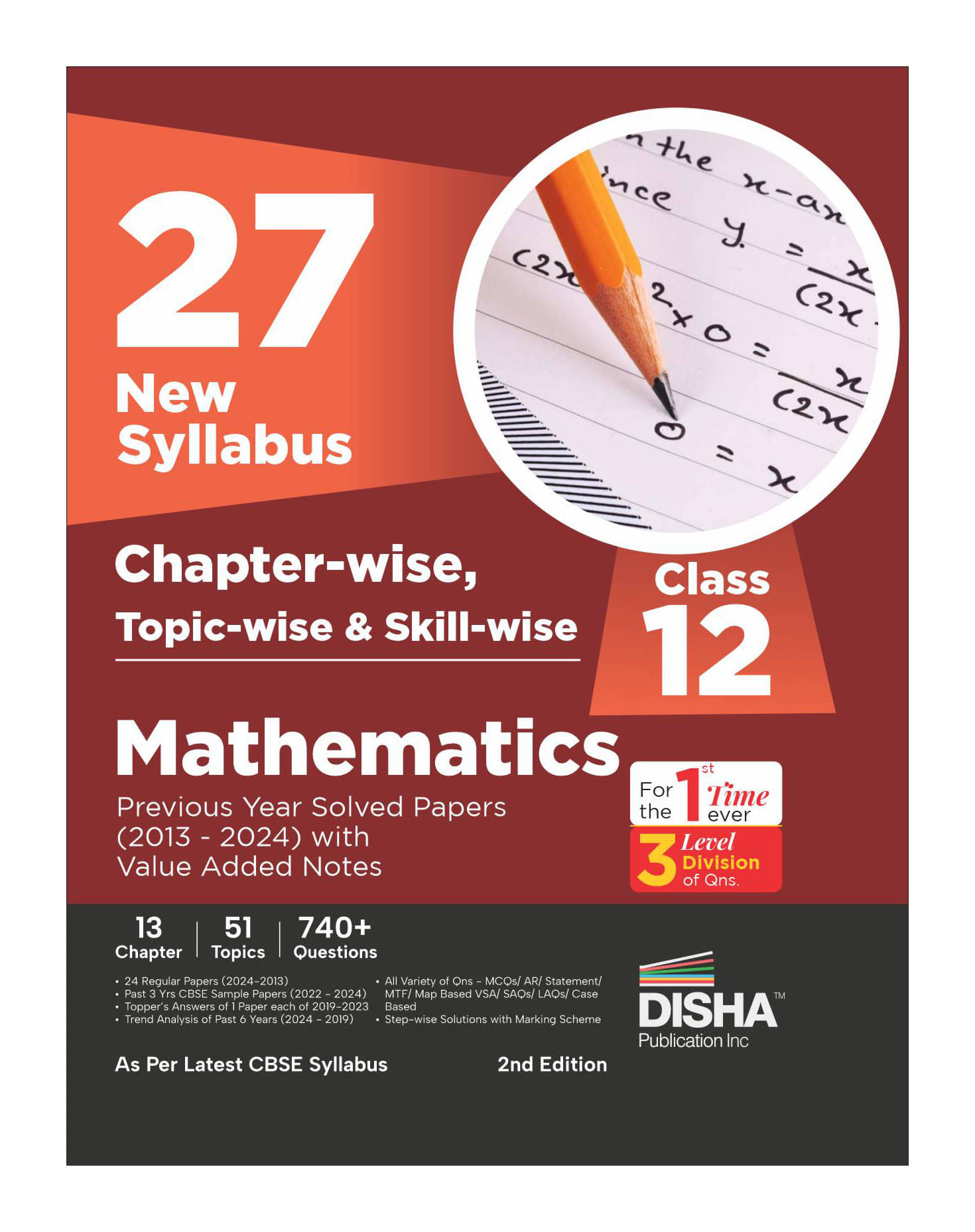 27 New Syllabus Chapter-wise, Topic-wise & Skill-wise CBSE Class 12 Mathematics Previous Year Solved Papers (2013 - 2024) with Value Added Notes 2nd E 27 New Syllabus Chapter-wise, Topic-wise & Skill-wise CBSE Class 12 Mathematics Previous Year Solved Papers (2013 - 2024) with Value Added Notes 2nd E