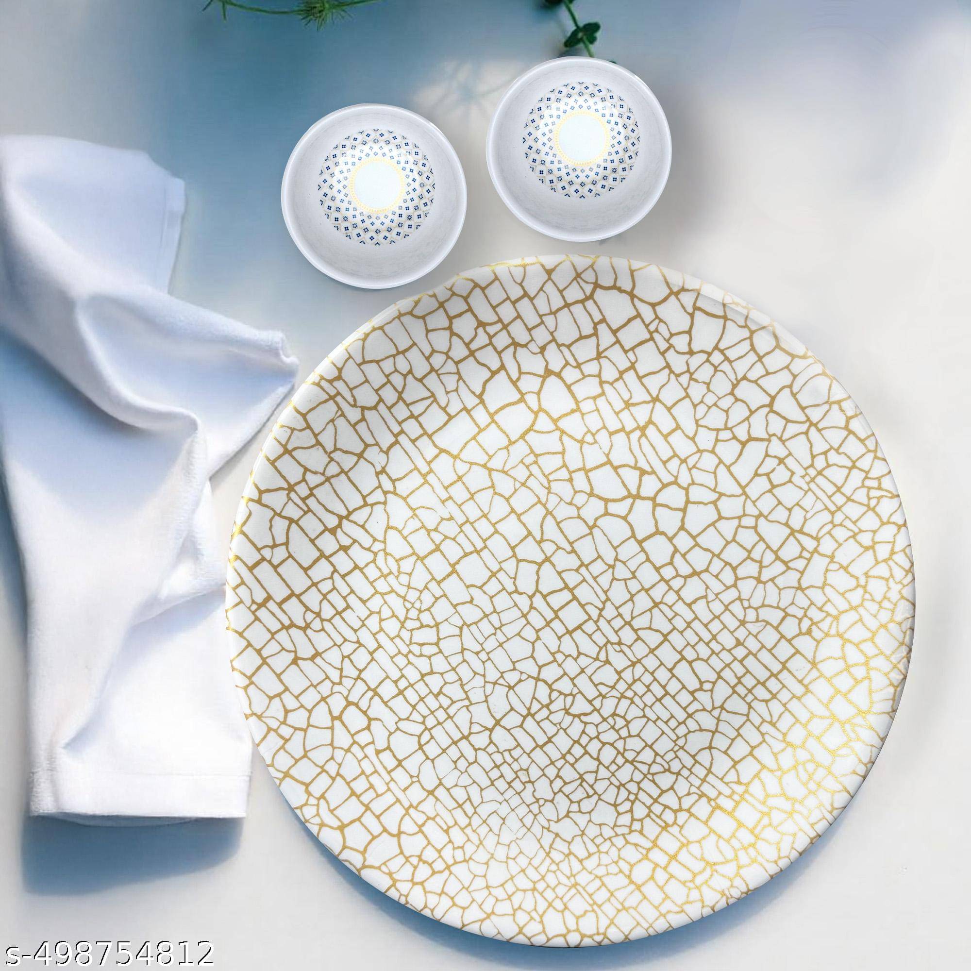 ARIYA 3 Pcs Melamine Multi Color Full Plate ARIYA 3 Pcs Melamine Multi Color Full Plate