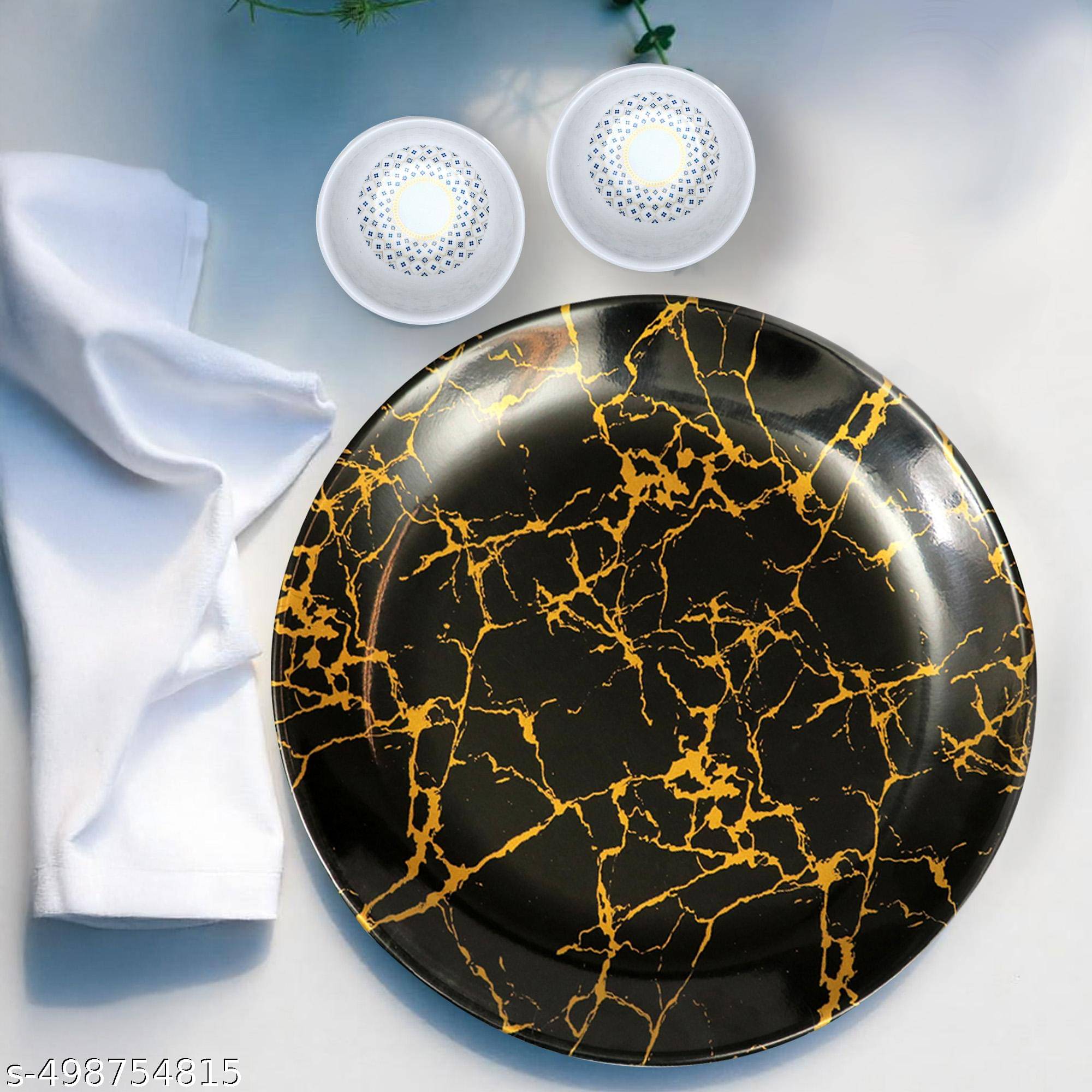 ARIYA 3 Pcs Melamine Multi Color Full Plate ARIYA 3 Pcs Melamine Multi Color Full Plate