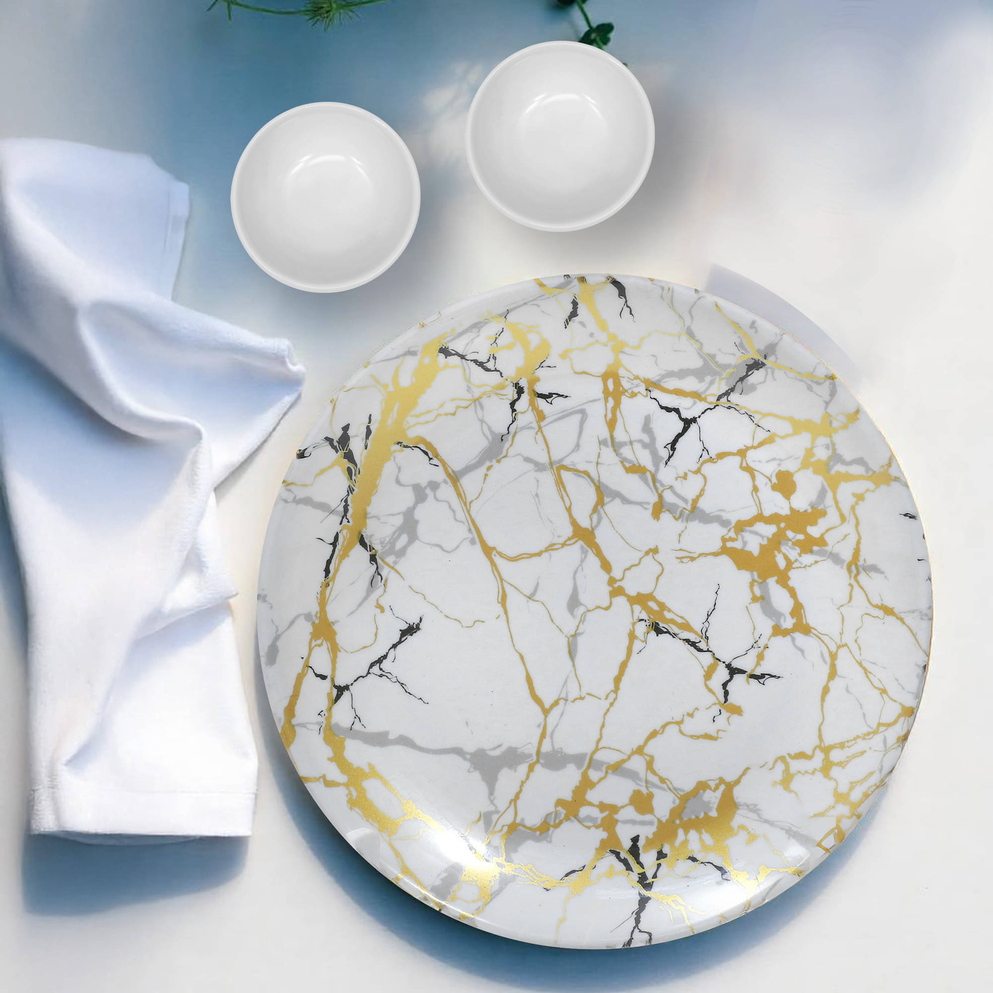 ARIYA 3 Pcs Melamine Multi Color Full Plate ARIYA 3 Pcs Melamine Multi Color Full Plate