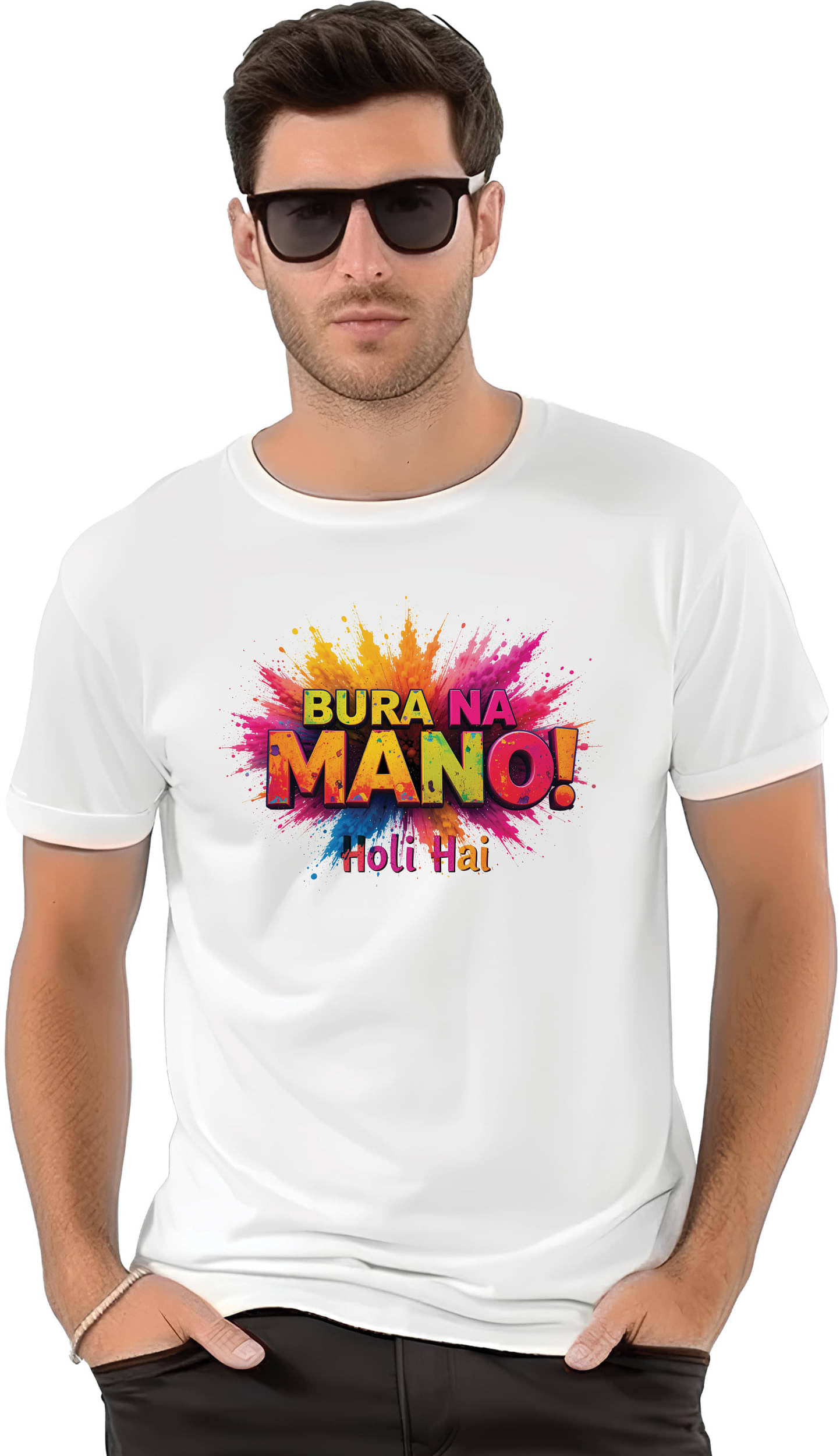 Binayak Stores Polyester Regular Fit Printed Half Sleeves Men's Round T-Shirt - White ( Pack of 1 ) Binayak Stores Polyester Regular Fit Printed Half Sleeves Men's Round T-Shirt - White ( Pack of 1 )