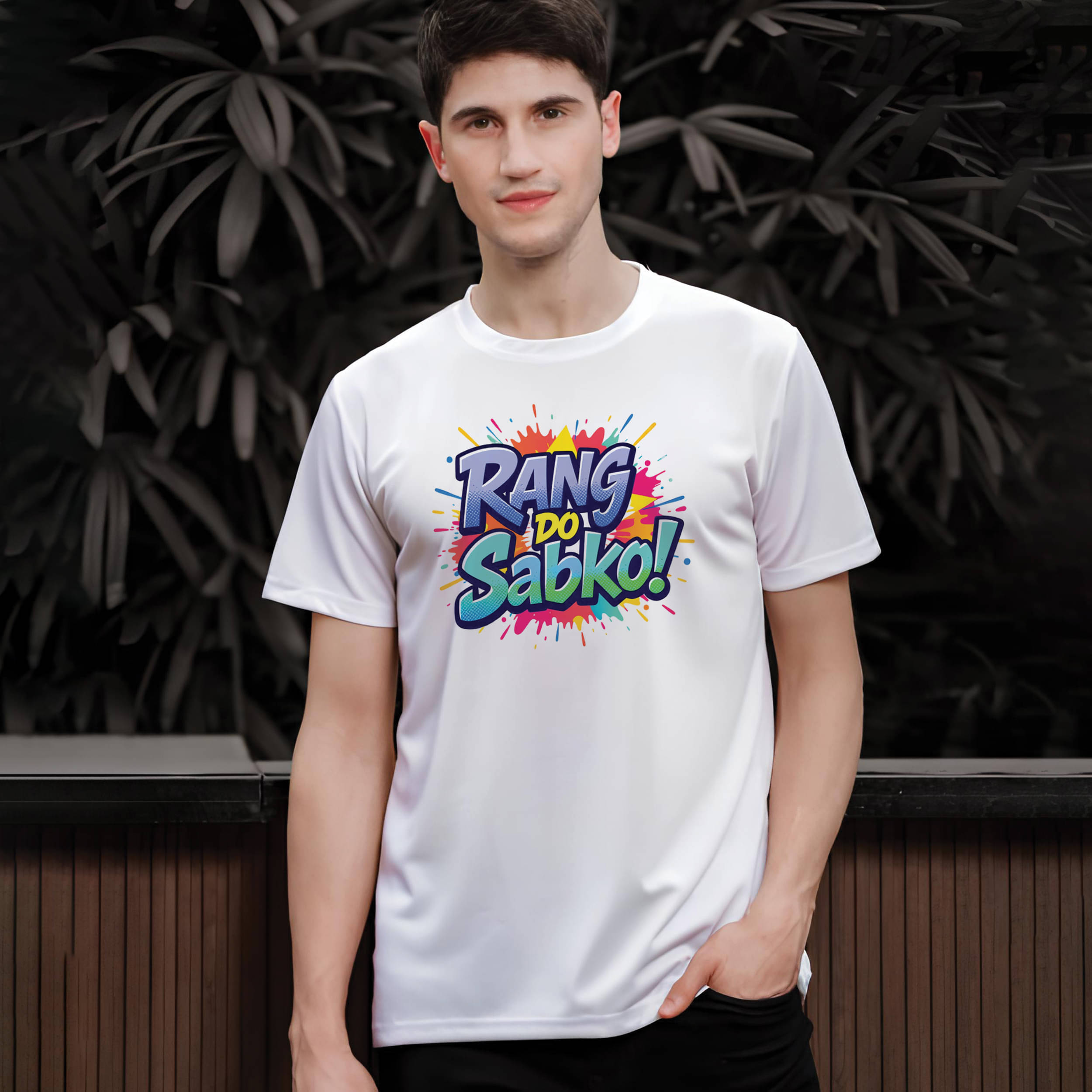 Binayak Stores Polyester Regular Fit Printed Half Sleeves Men's Round T-Shirt - White ( Pack of 1 ) Binayak Stores Polyester Regular Fit Printed Half Sleeves Men's Round T-Shirt - White ( Pack of 1 )