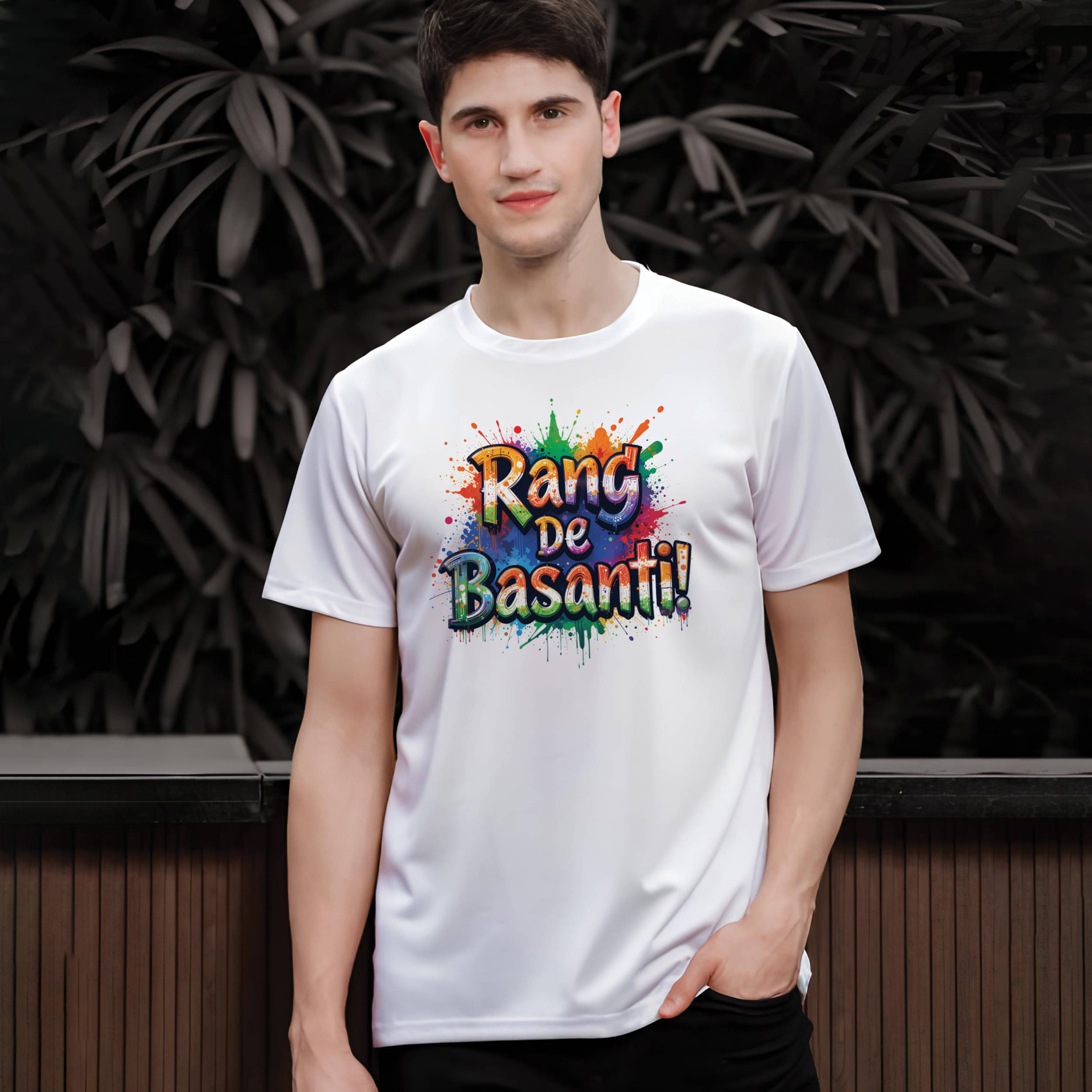 Binayak Stores Polyester Regular Fit Printed Half Sleeves Men's Round T-Shirt - White ( Pack of 1 ) Binayak Stores Polyester Regular Fit Printed Half Sleeves Men's Round T-Shirt - White ( Pack of 1 )