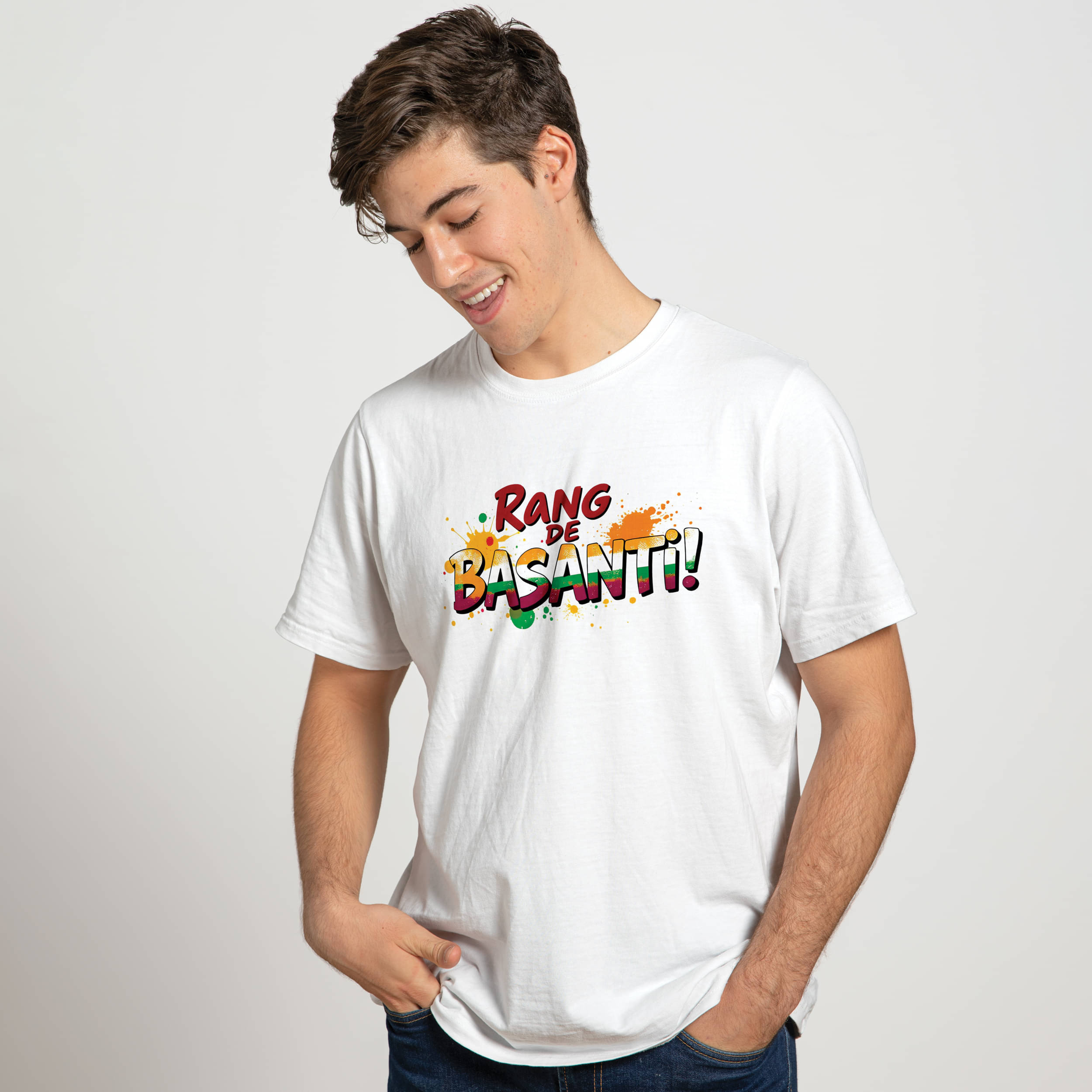 Binayak Stores Polyester Regular Fit Printed Half Sleeves Men's Round T-Shirt - White ( Pack of 1 ) Binayak Stores Polyester Regular Fit Printed Half Sleeves Men's Round T-Shirt - White ( Pack of 1 )