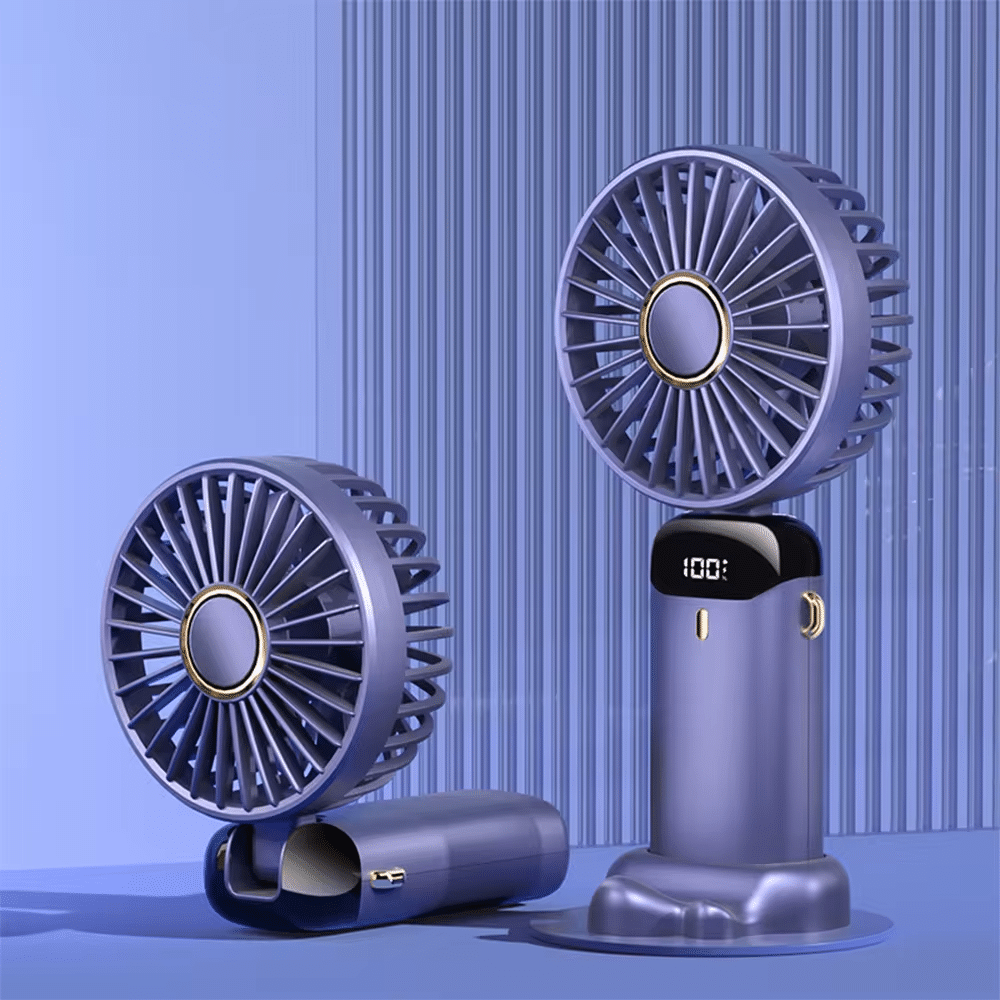 CHARKEE USB Fan Assorted Pack of Pack of 1 Rechargeable Mini Portable Digital Hand Fan CHARKEE USB Fan Assorted Pack of Pack of 1 Rechargeable Mini Portable Digital Hand Fan