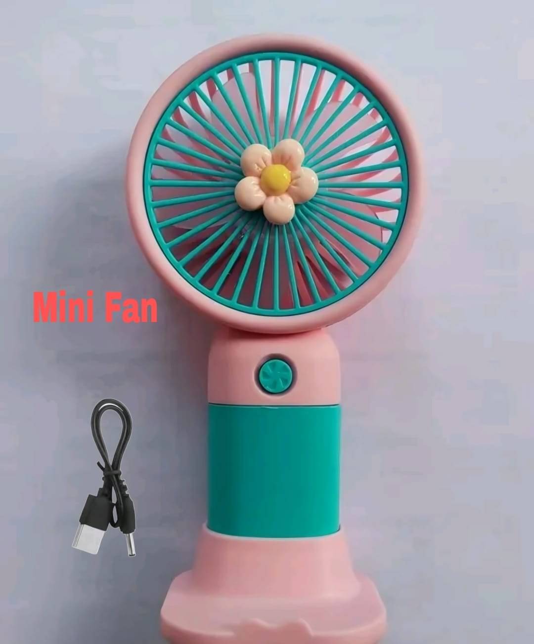     			CHARKEE USB Fan Assorted Pack of Pack of 1 Rechargeable Mini Portable Handal Fan