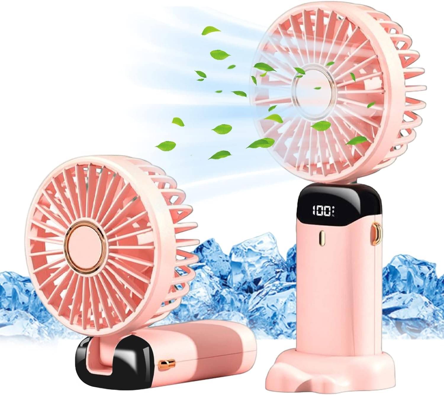 CHARKEE USB Fan Assorted Pack of Pack of 1 Rechargeable Mini Portable Digital Hand Fan CHARKEE USB Fan Assorted Pack of Pack of 1 Rechargeable Mini Portable Digital Hand Fan